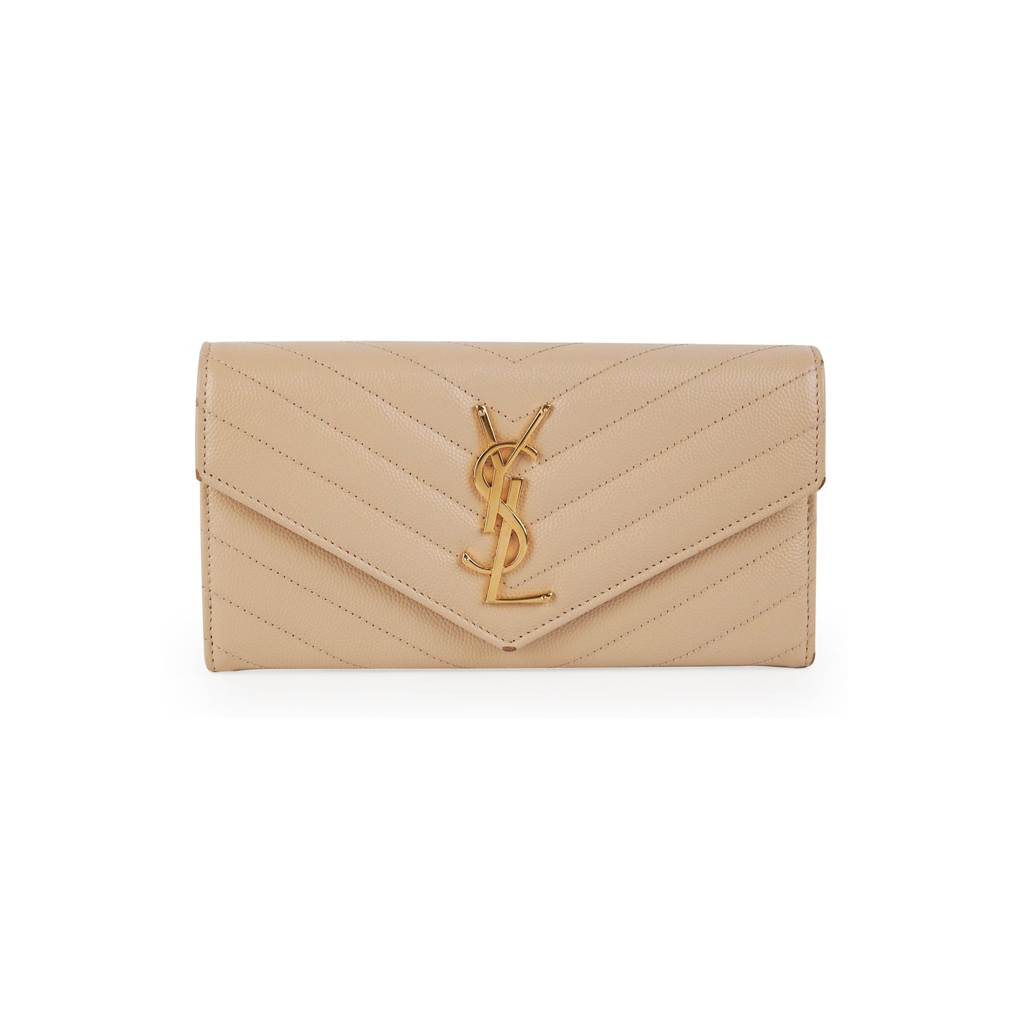 Saint Laurent Envelope Wallet Beige