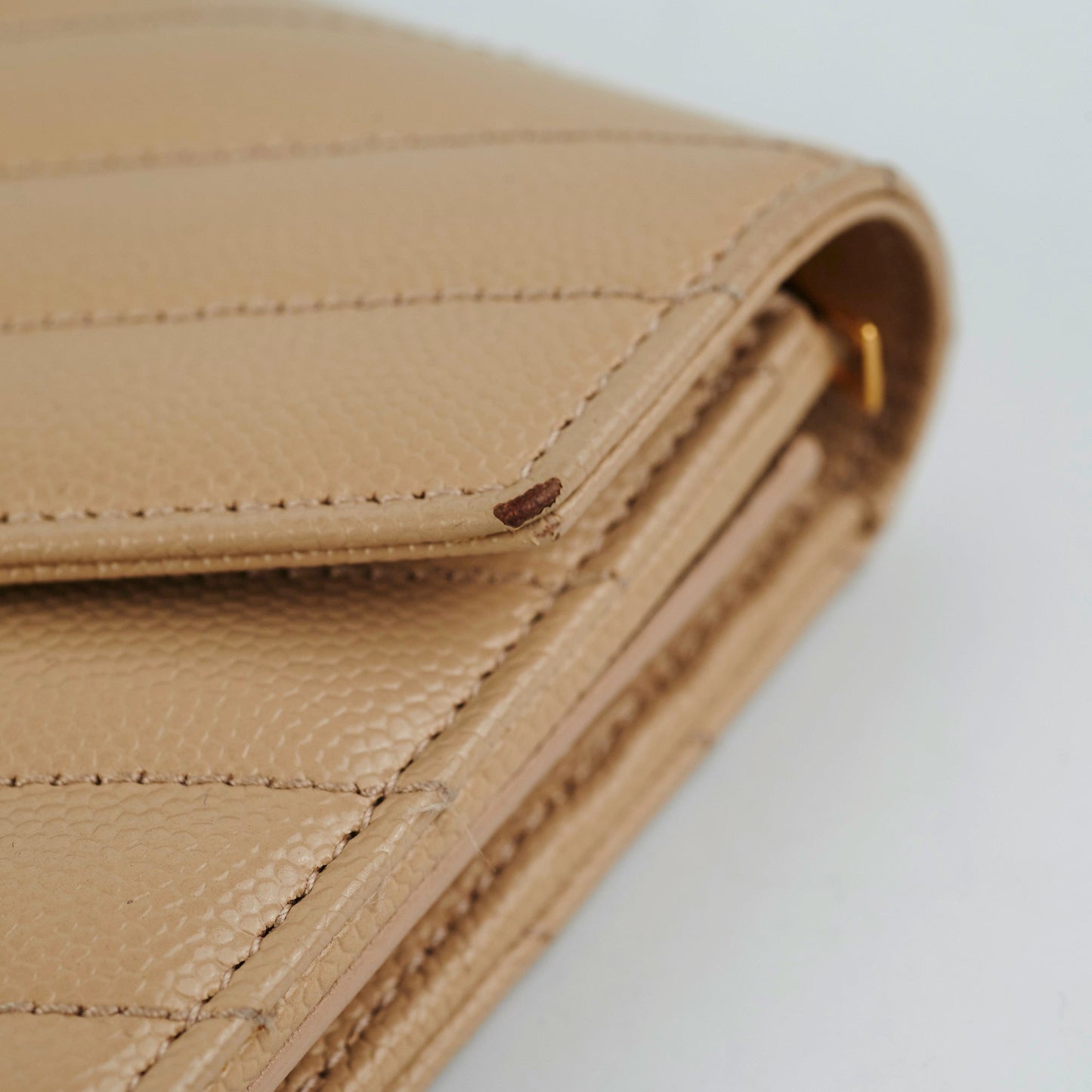 Saint Laurent Envelope Wallet Beige