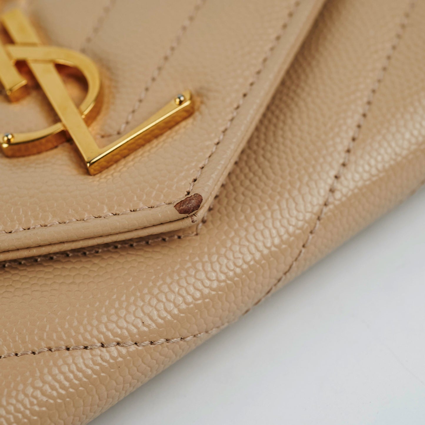 Saint Laurent Envelope Wallet Beige