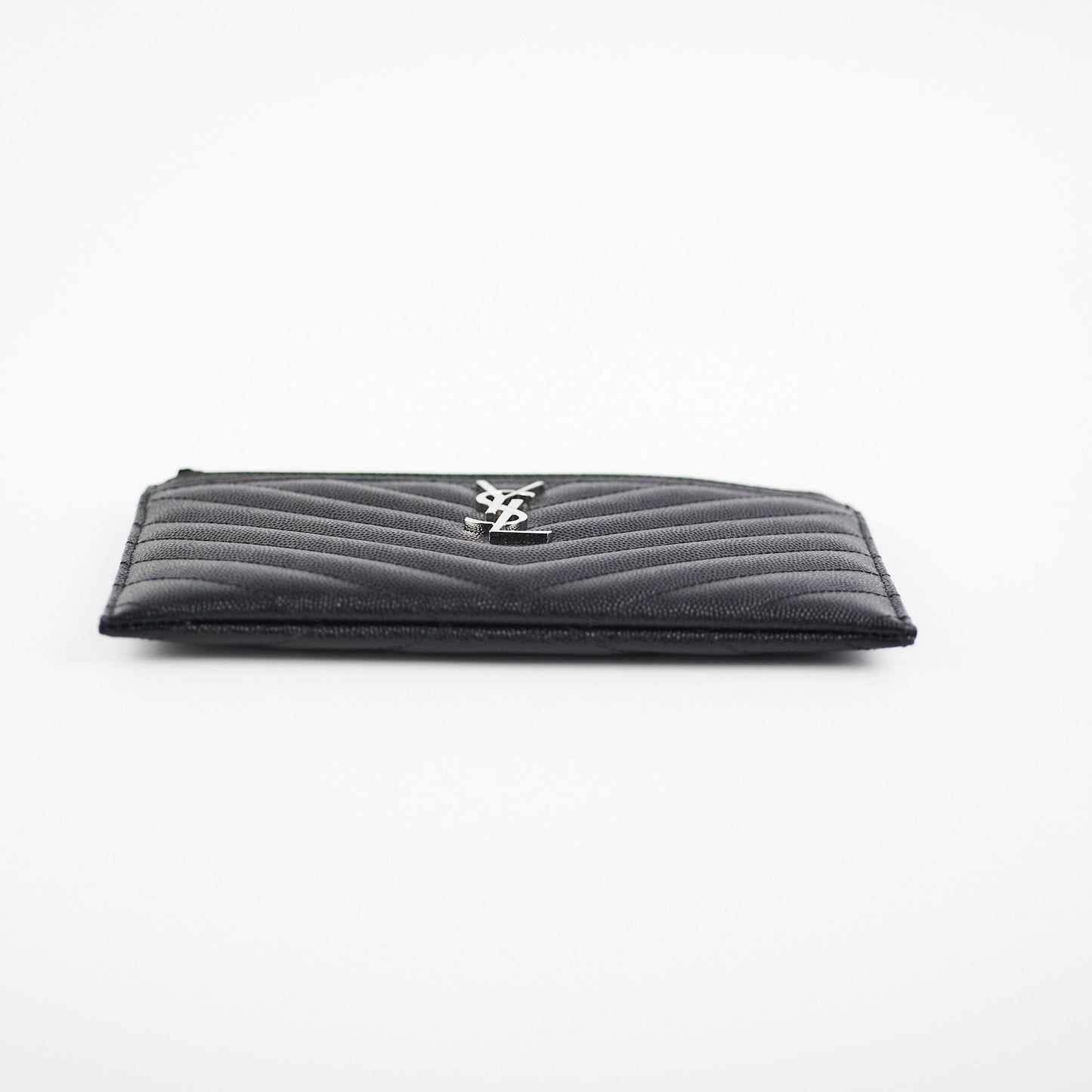 Saint Laurent Cassandre Zip Pouch Black