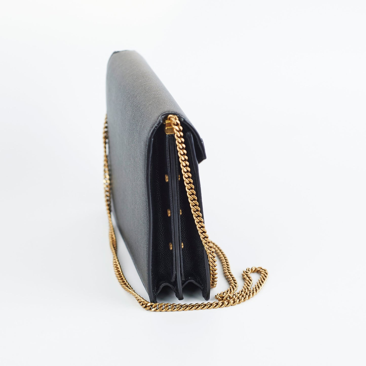 Saint Laurent Cassandra Medium Chain Black Bag
