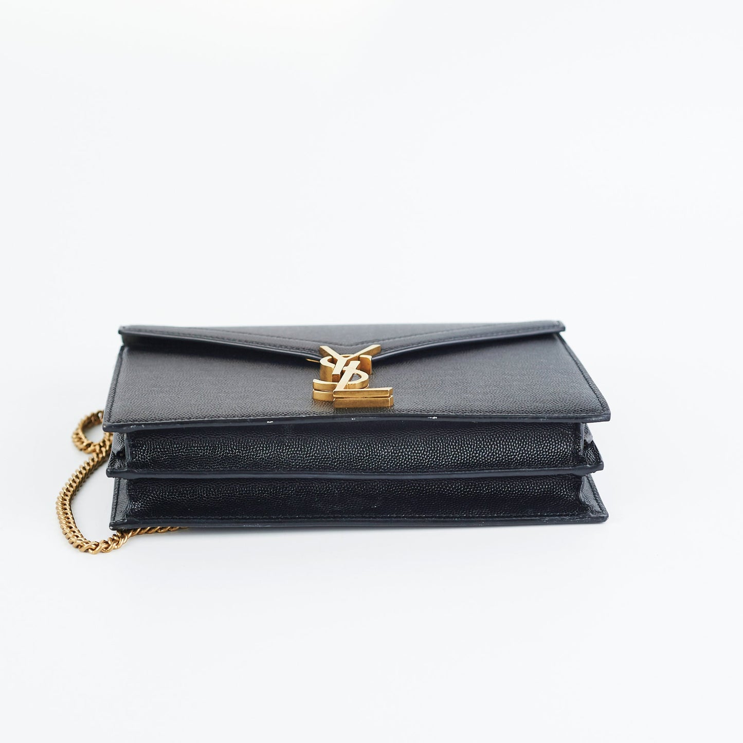 Saint Laurent Cassandra Medium Chain Black Bag