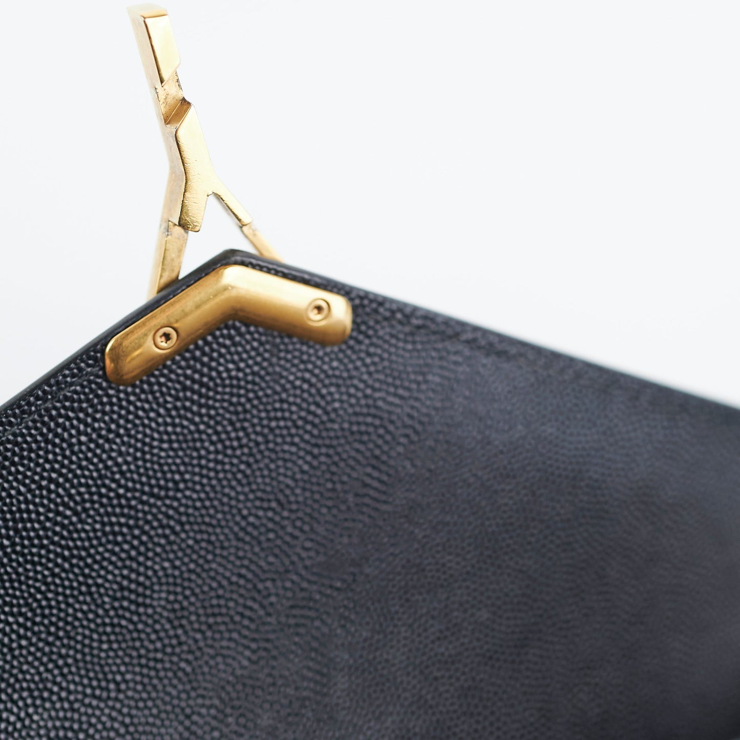 Saint Laurent Cassandra Medium Chain Black Bag