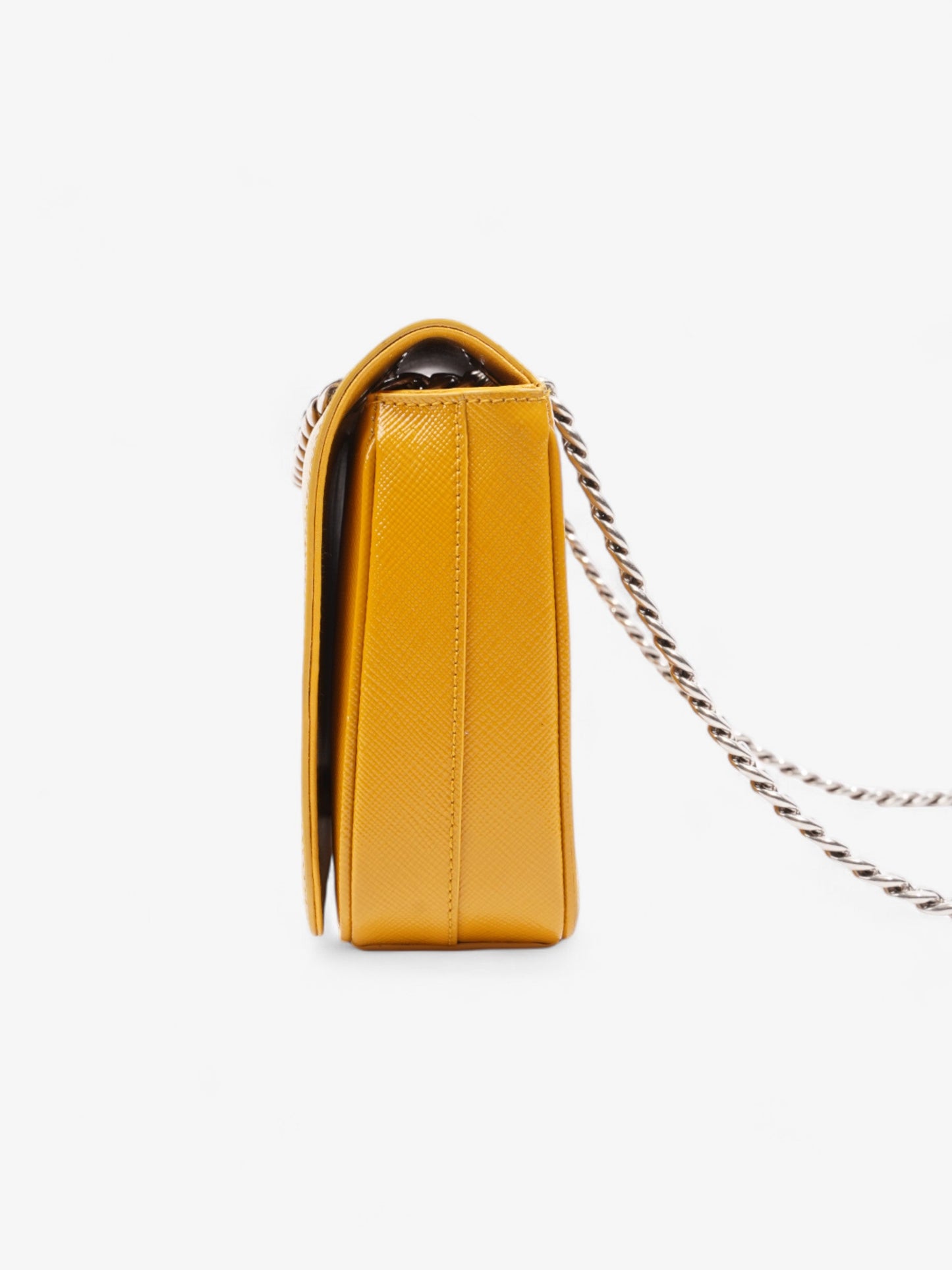 Prada Crossbody Bag Mustard Saffiano Leather Mini