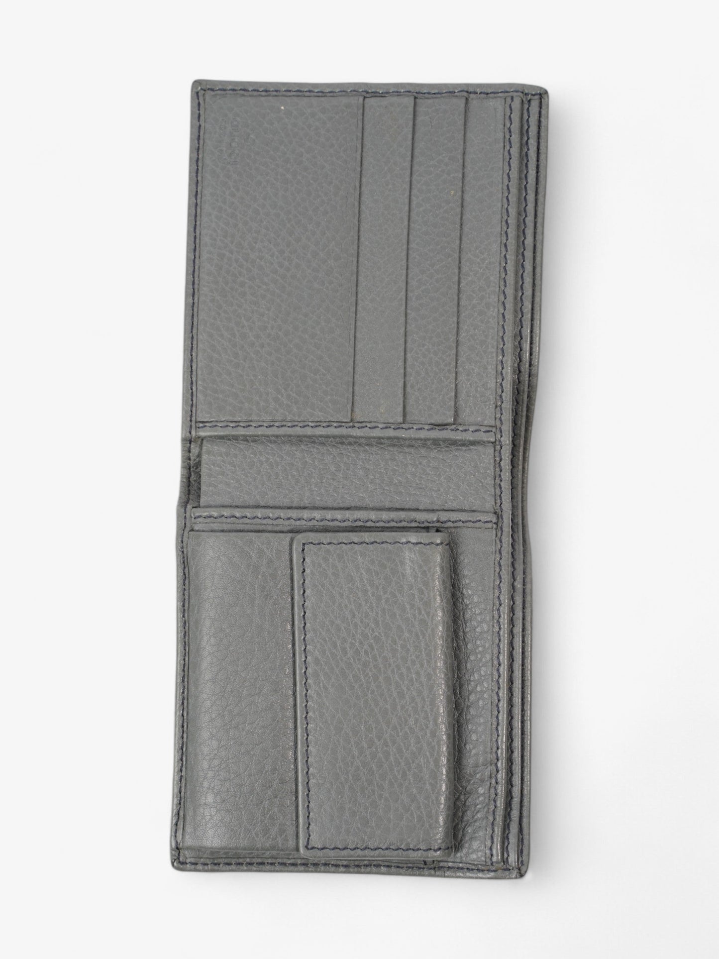 Gucci Soho Bifold Wallet with Interlocking G Grey Leather