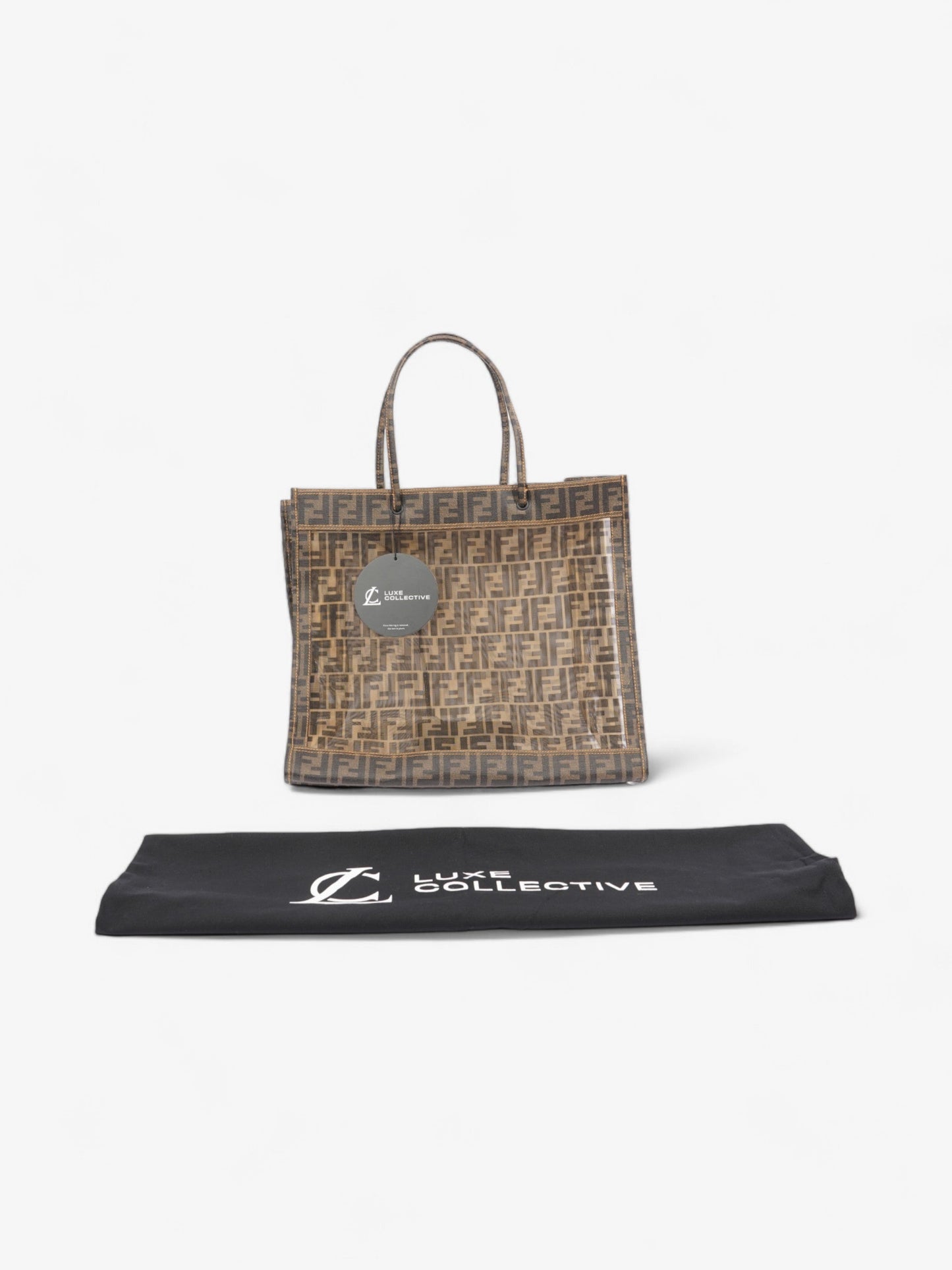 Fendi Zucca Mesh Tote Brown Mesh