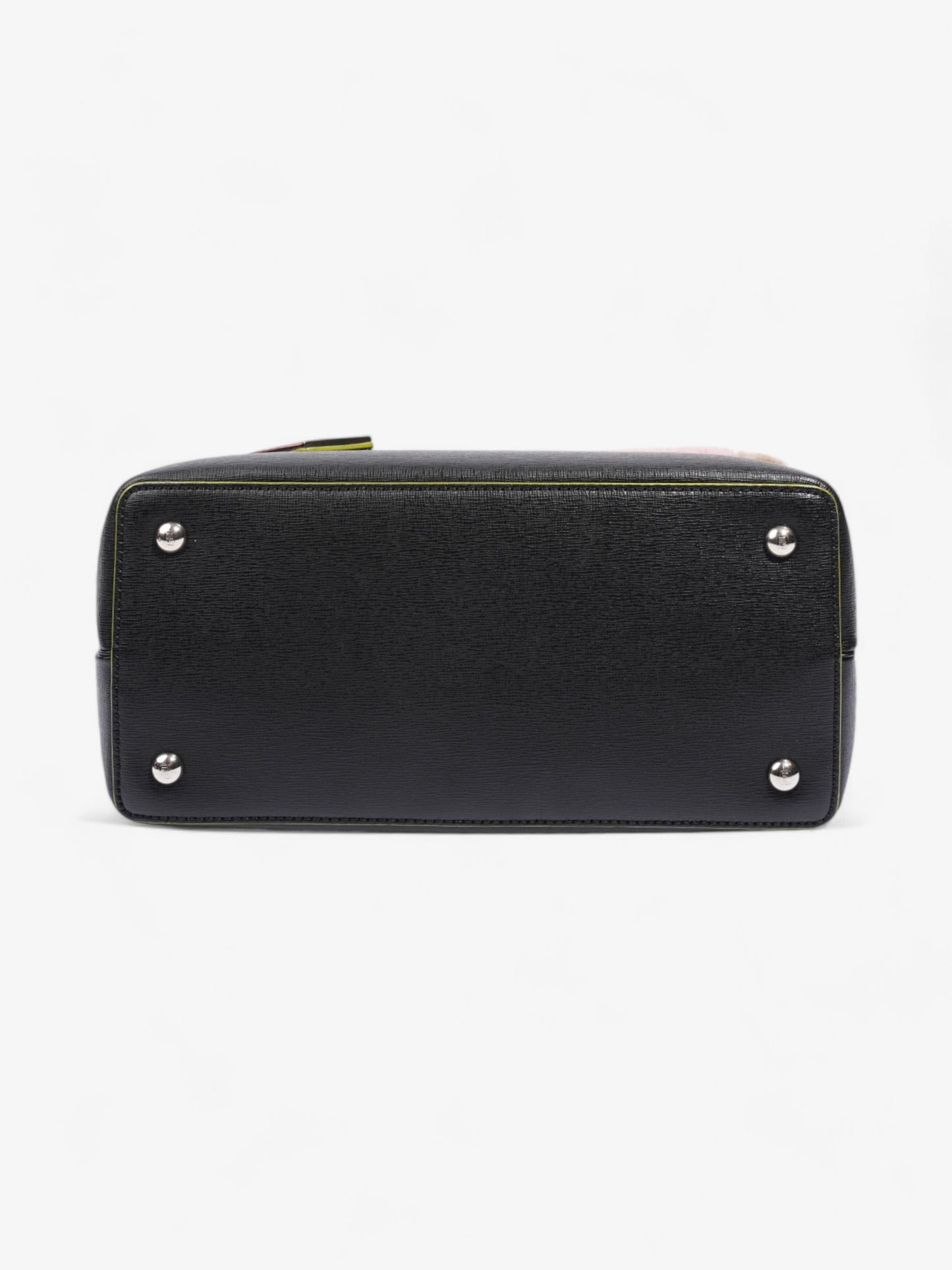 Fendi 2Jours Logo Bag Black / Multicoloured Leather Petite