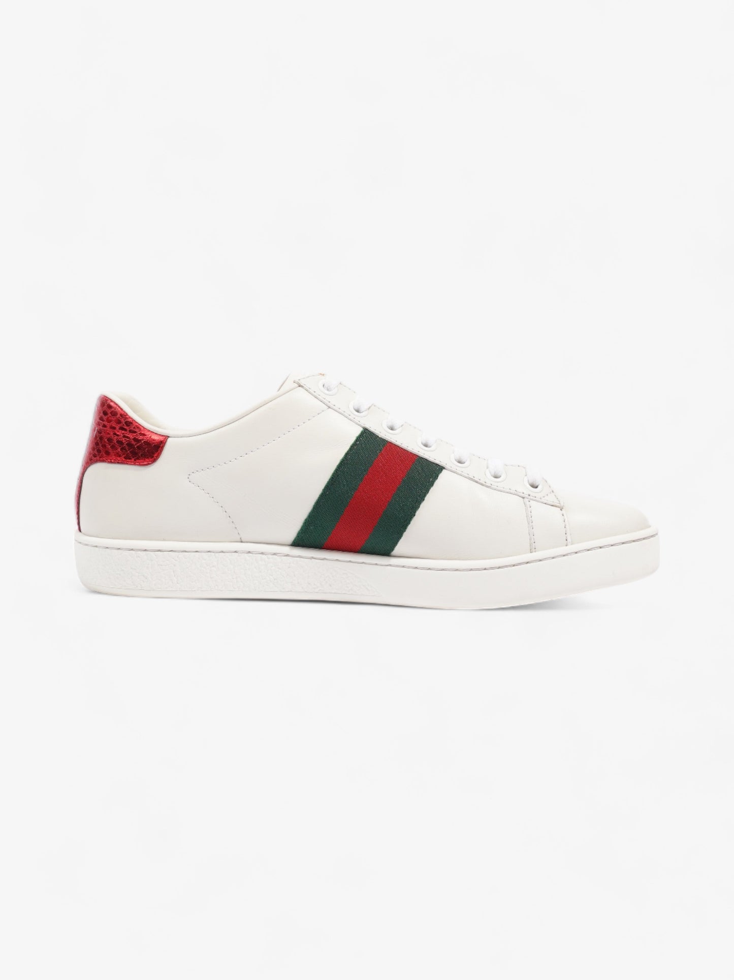 Gucci Ace Embroidered Bee Sneakers White / Green / Red Leather EU 38 UK 5