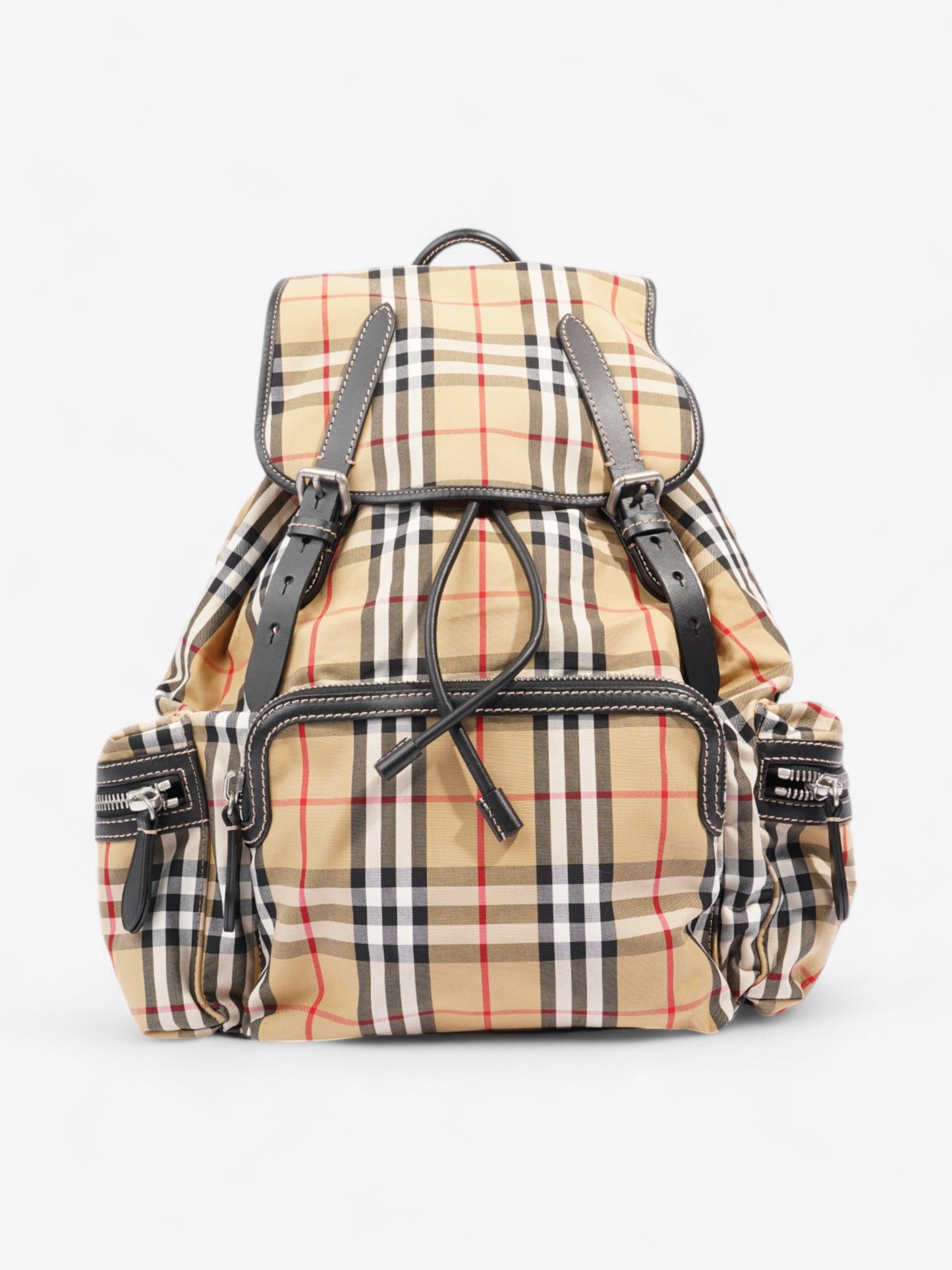 Burberry Check Backpack House Check Cotton Large