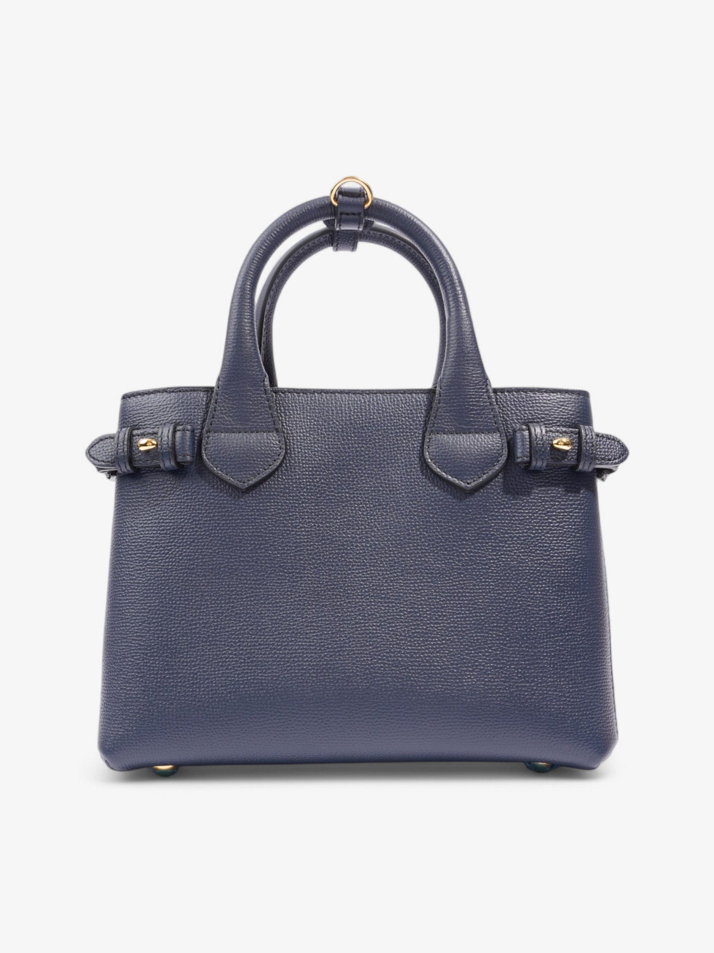 Burberry Banner Bag Ink Blue / House Check Calfskin Leather Small