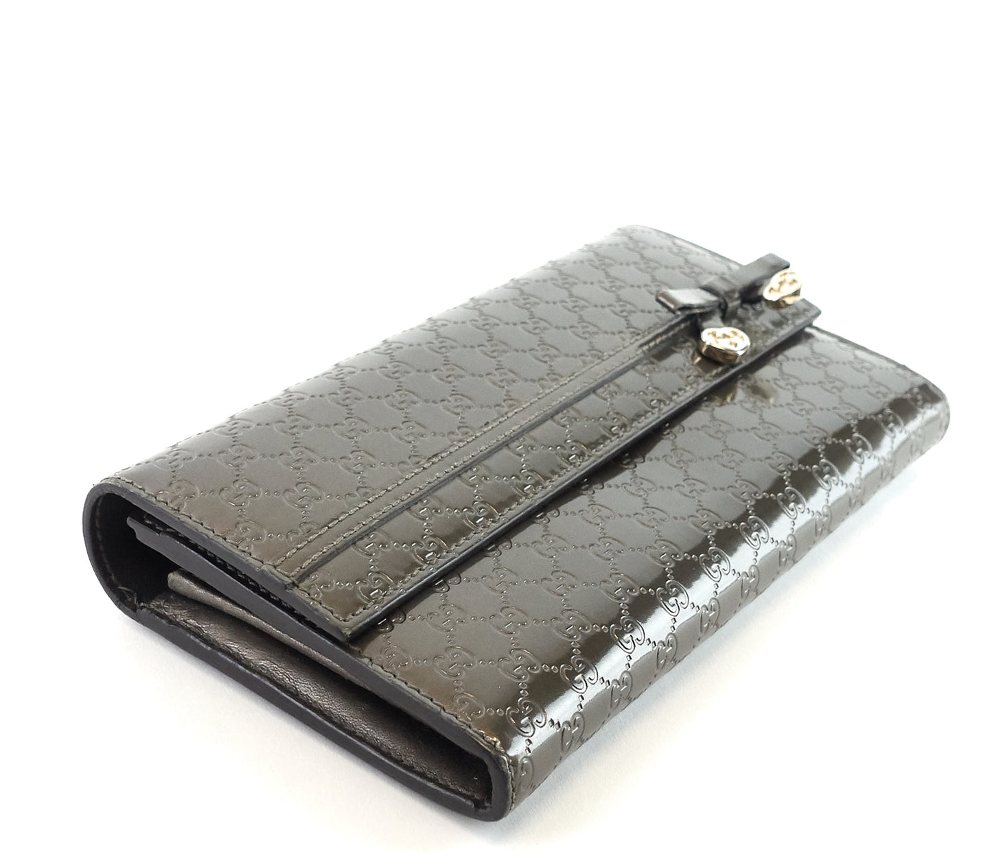 Gucci Candy Shine Microguccissima Patent Leather Wallet
