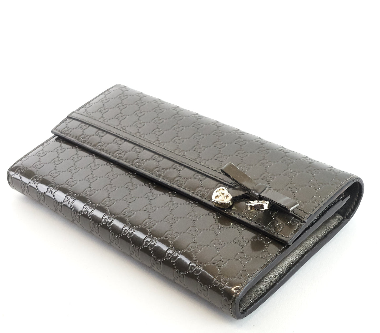 Gucci Candy Shine Microguccissima Patent Leather Wallet