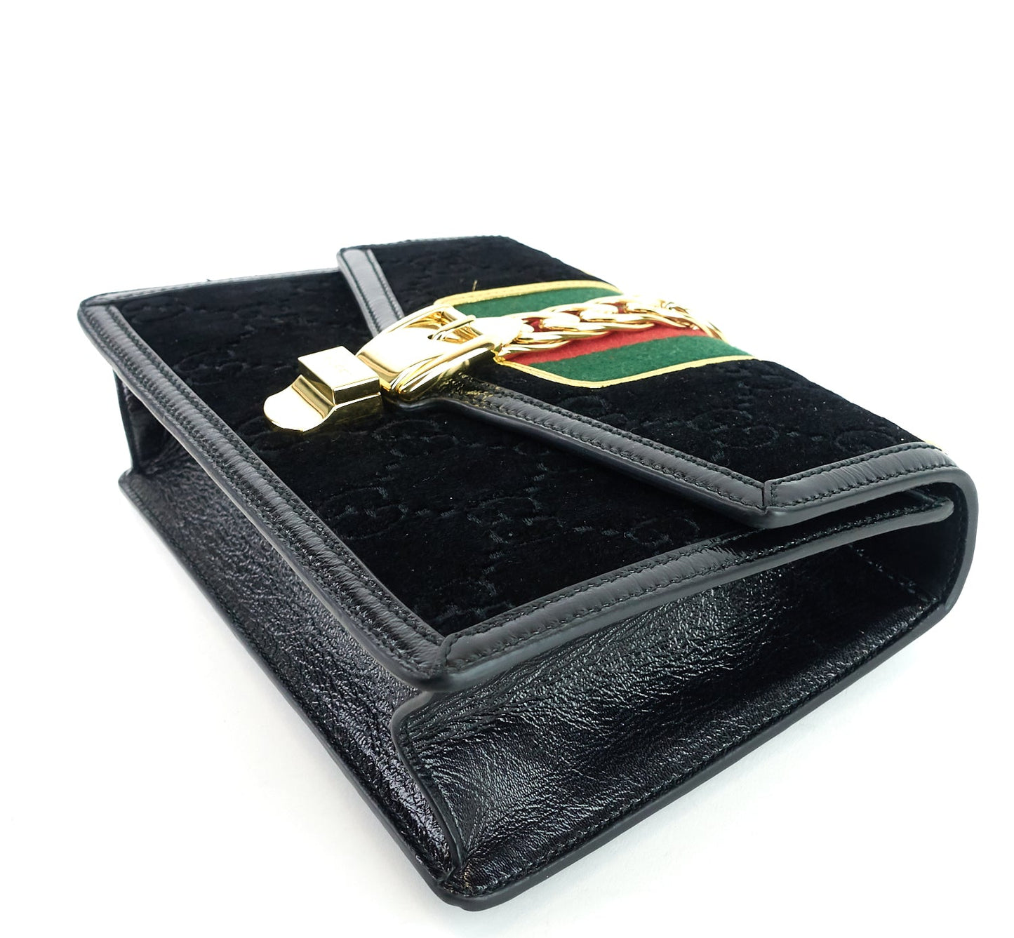 Gucci Sylvie Small Monogram Velvet Bag