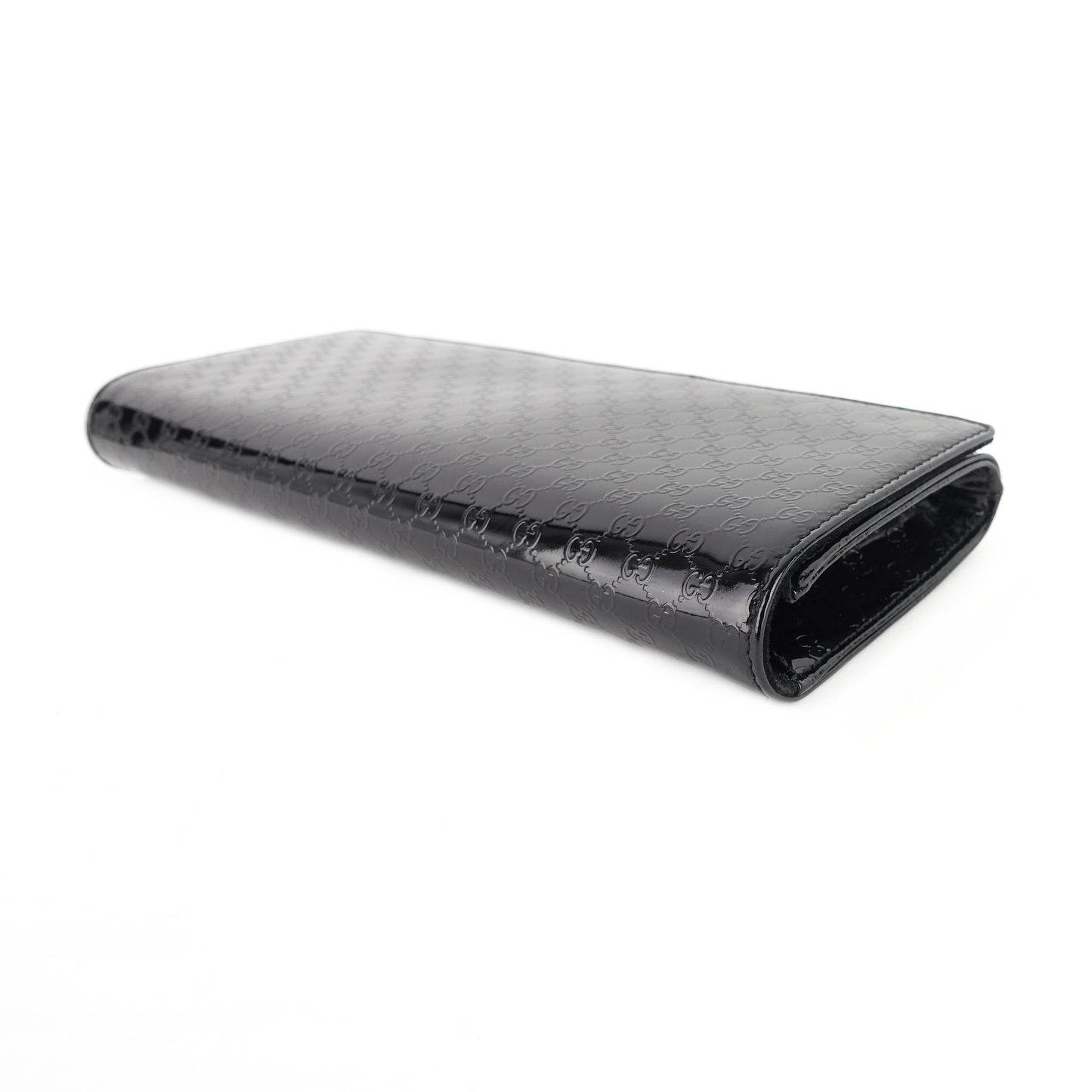 Gucci Micro-Guccissima Patent Leather Broadway Clutch Bag