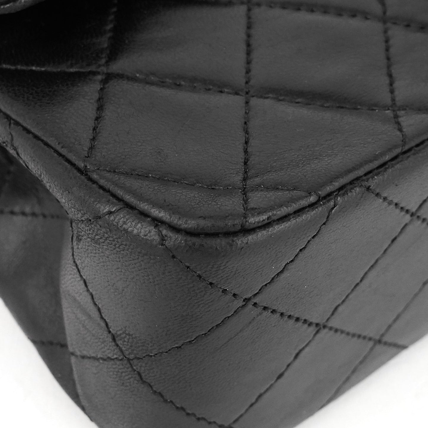 Chanel Double Flap Quilted Lambskin Leather Bag