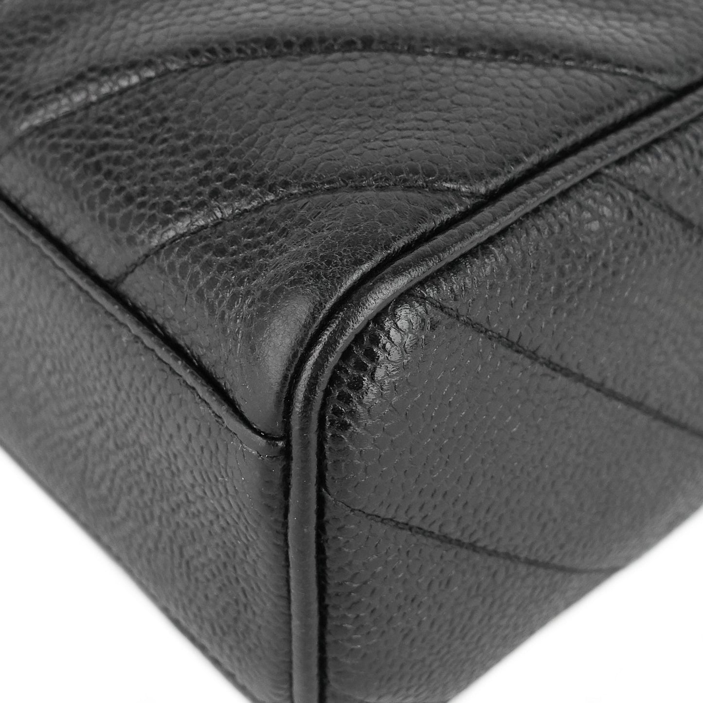 Chanel Quilted Caviar Leather CC Camera Bag