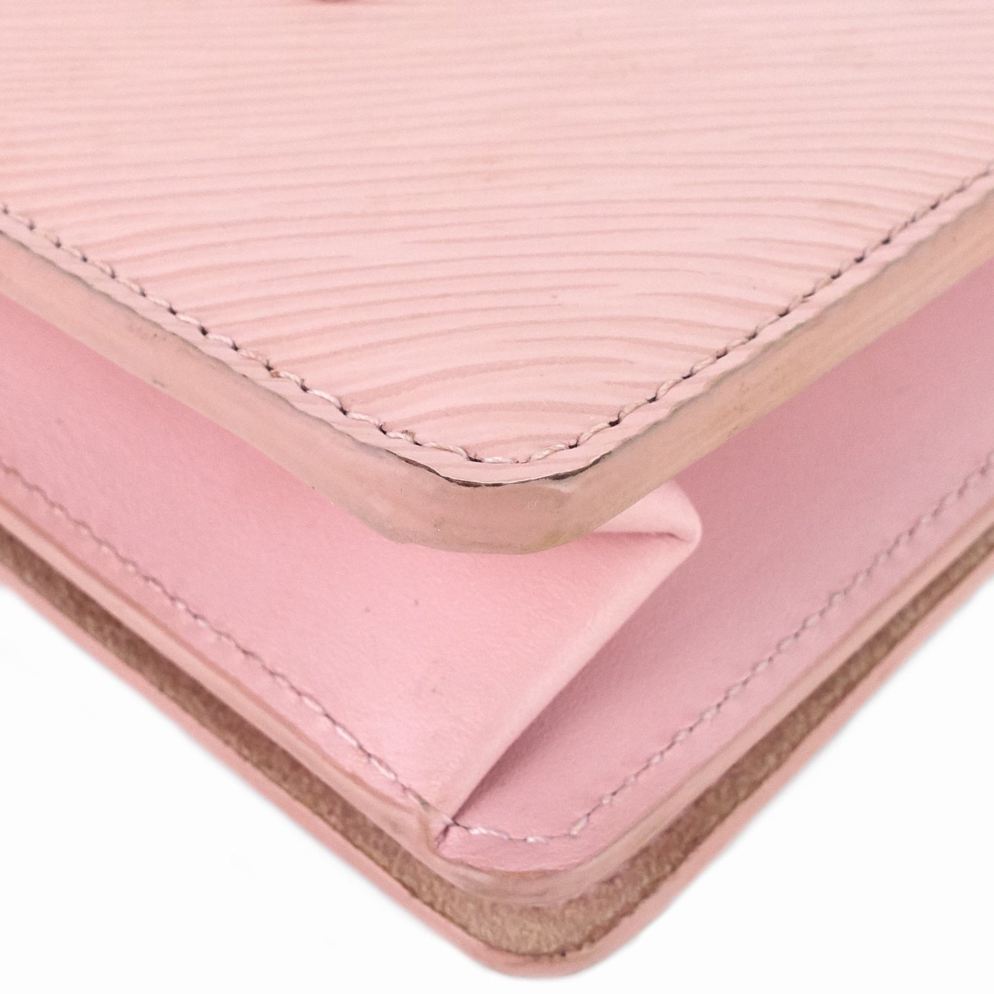 Louis Vuitto Twist Belt Pink Epi Leather Wallet on Chain Bag