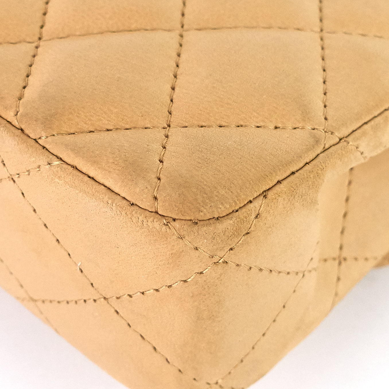 Chanel East West Quilted Lambskin Flap Bag