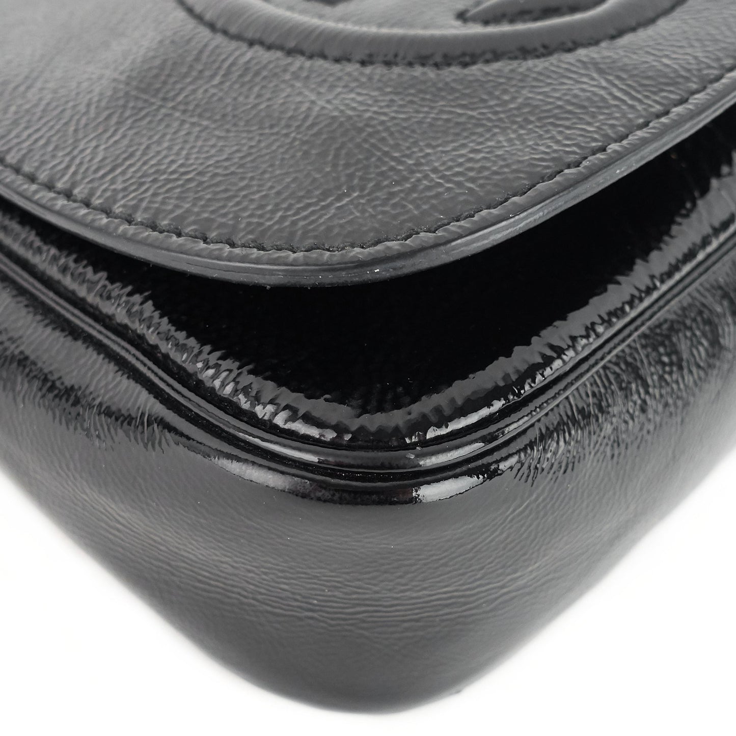 Gucci Soho Patent Leather Chain Crossbody Bag