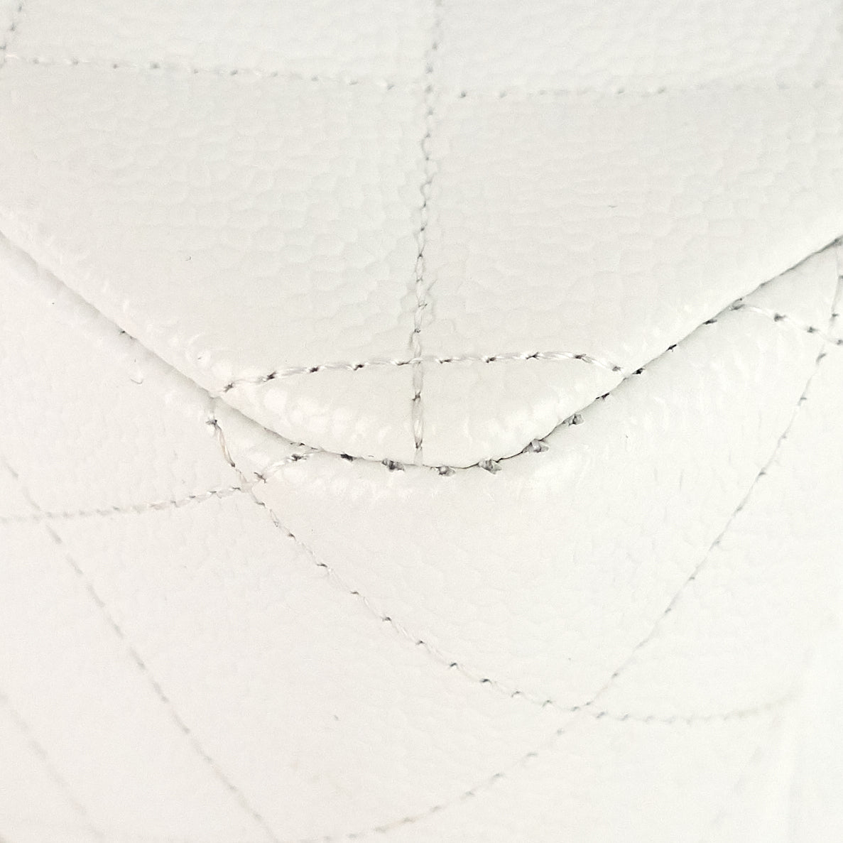 Chanel Double Flap Quilted Caviar Leather Bag