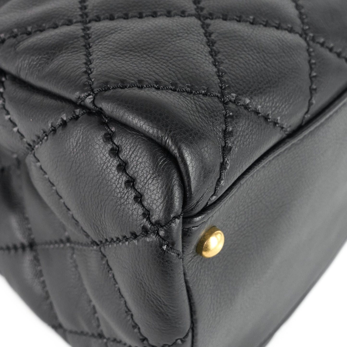Chanel Retro Chain Large Calfskin Leather Shopping Tote Bag