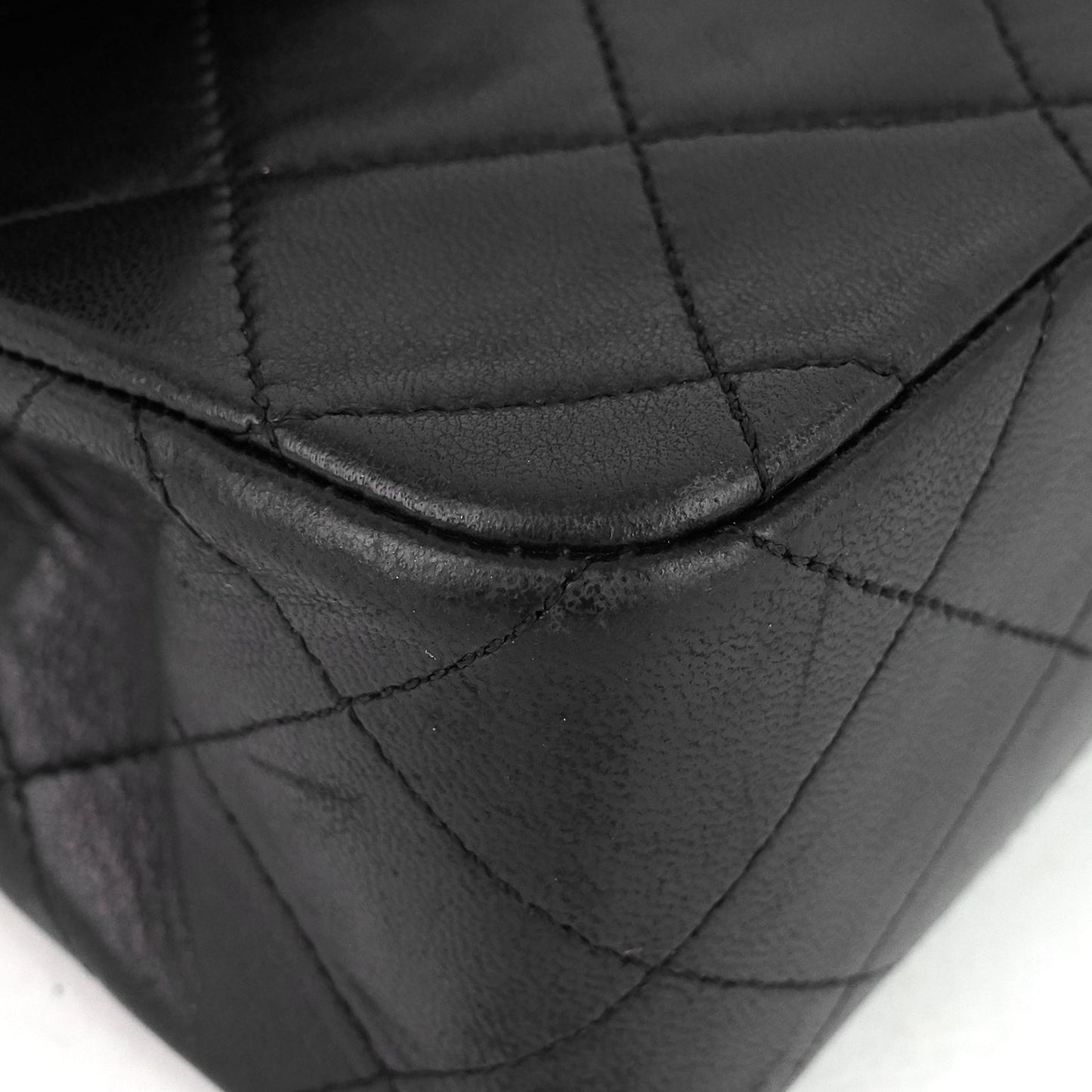 Chanel Double Flap Quilted Lambskin Leather Bag