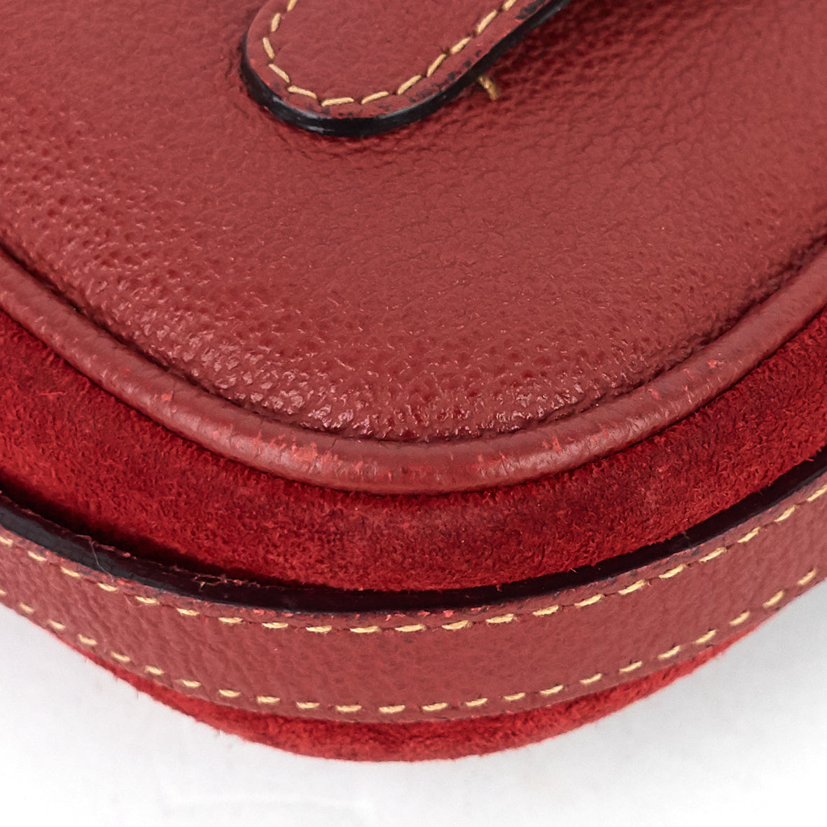Gucci Saddle Flap Suede Shoulder/Belt Bag