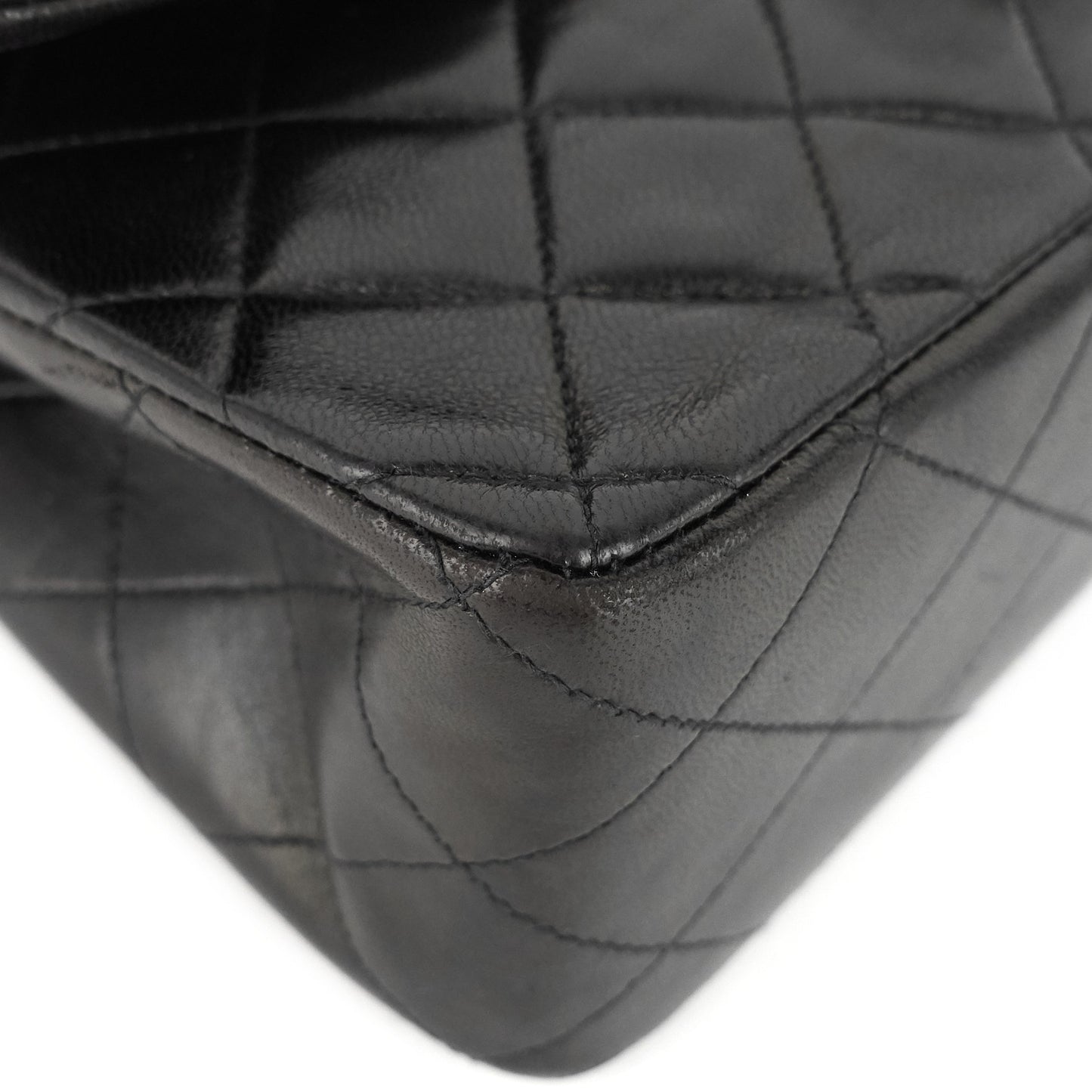 Chanel Double Flap Quilted Lambskin Leather Bag