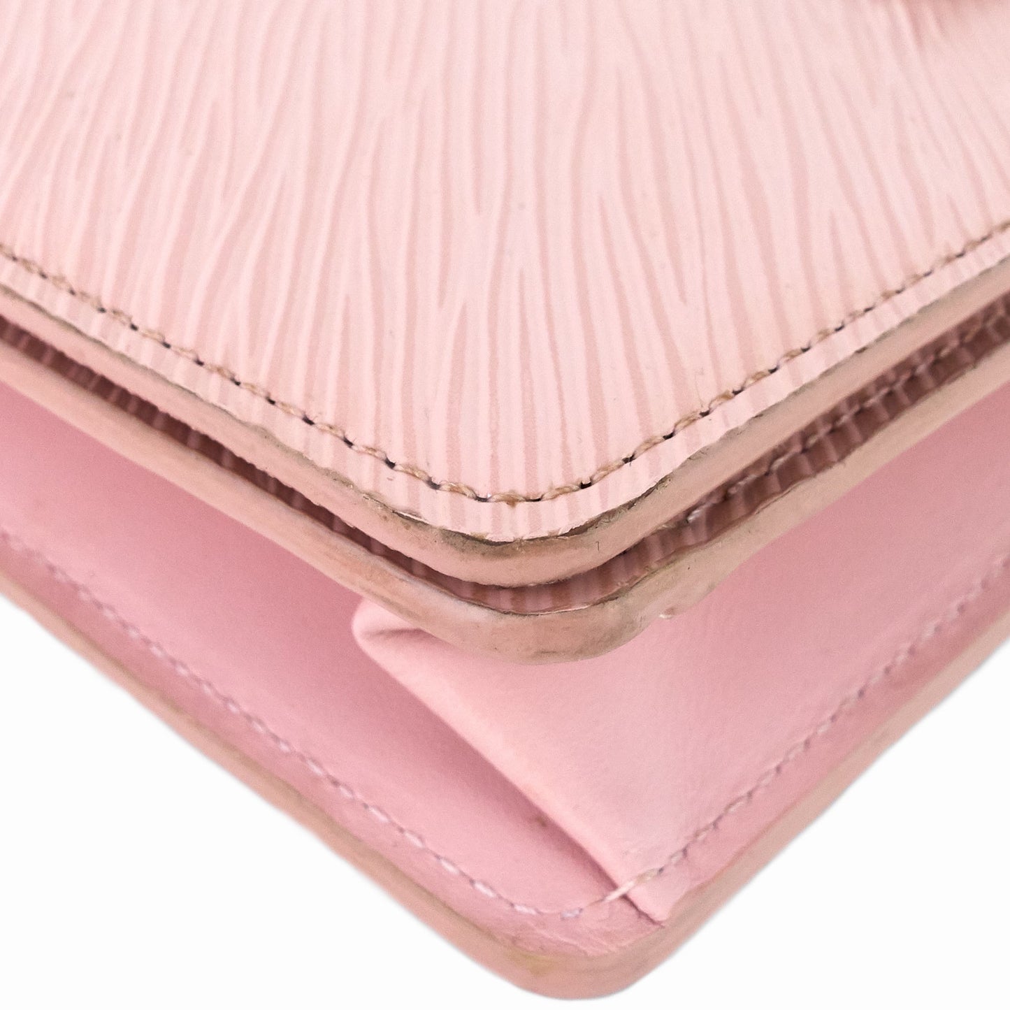 Louis Vuitto Twist Belt Pink Epi Leather Wallet on Chain Bag