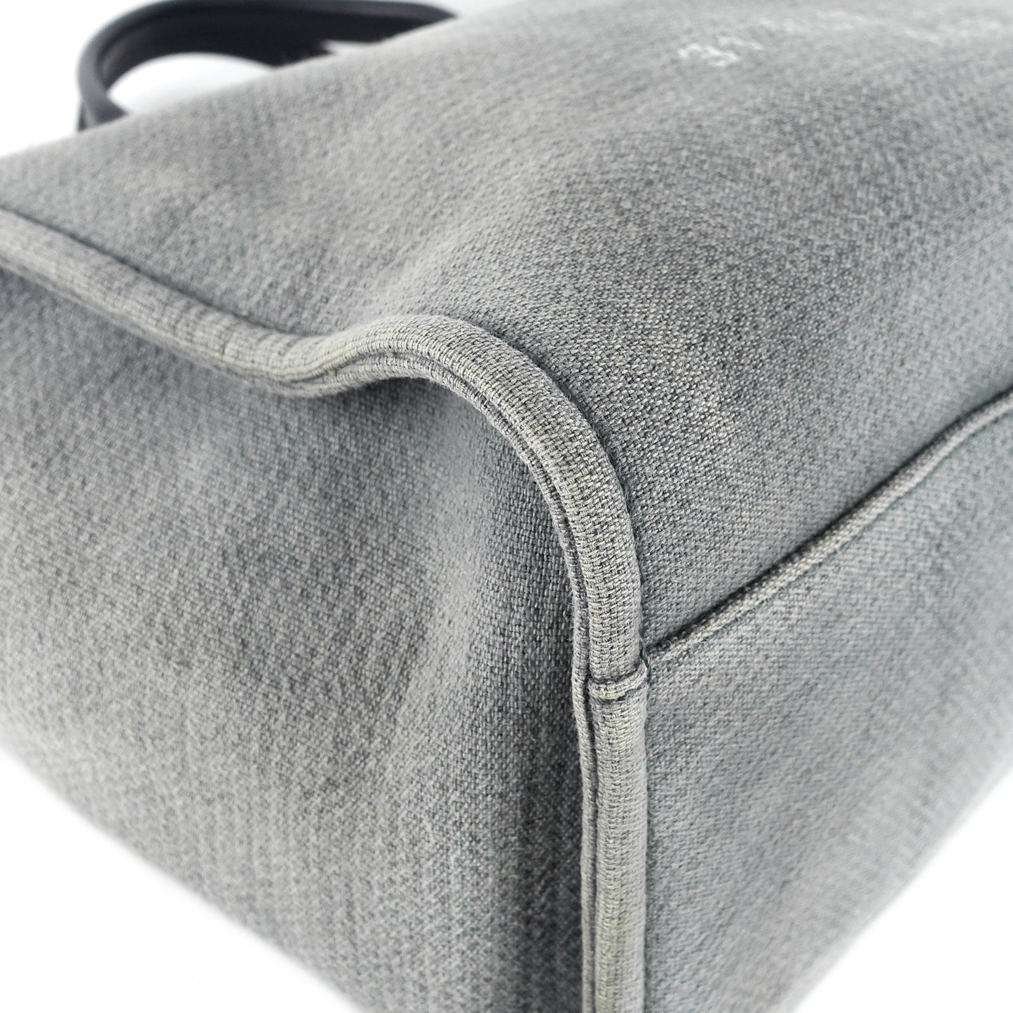 Chanel Deauville Medium Canvas Shopping Tote Bag