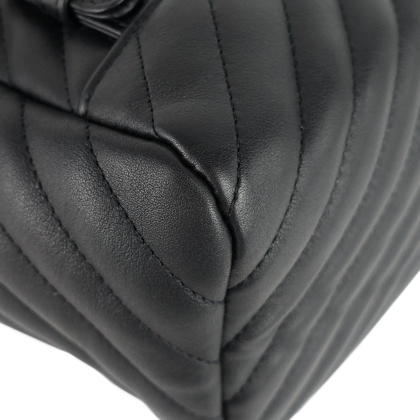 Chanel Urban Spirit Large Chevron Calfskin Backpack Bag
