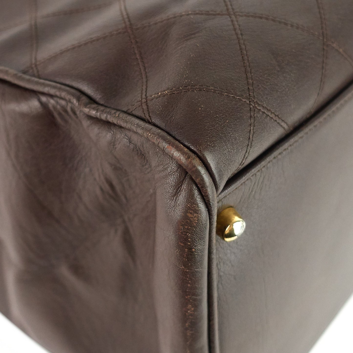 Chanel Vintage Supermodel Weekender Large Calfskin Leather Bag