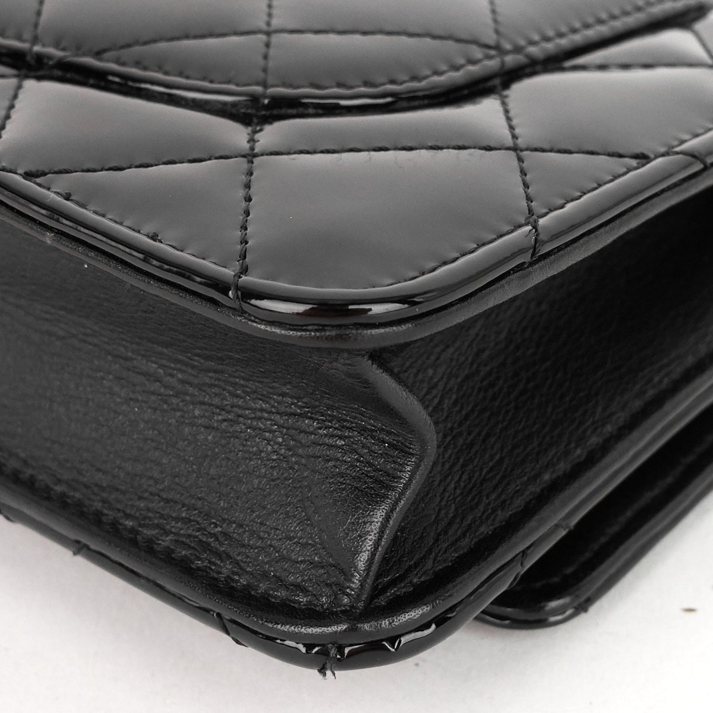 Chanel Patent Leather Wallet on Chain Bag