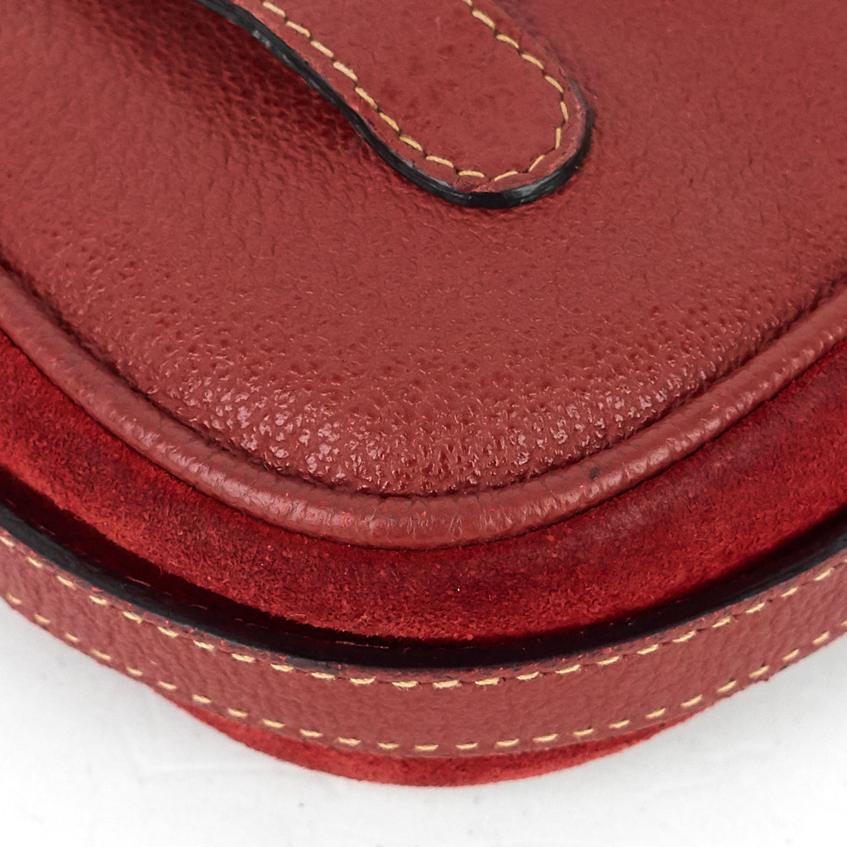 Gucci Saddle Flap Suede Shoulder/Belt Bag