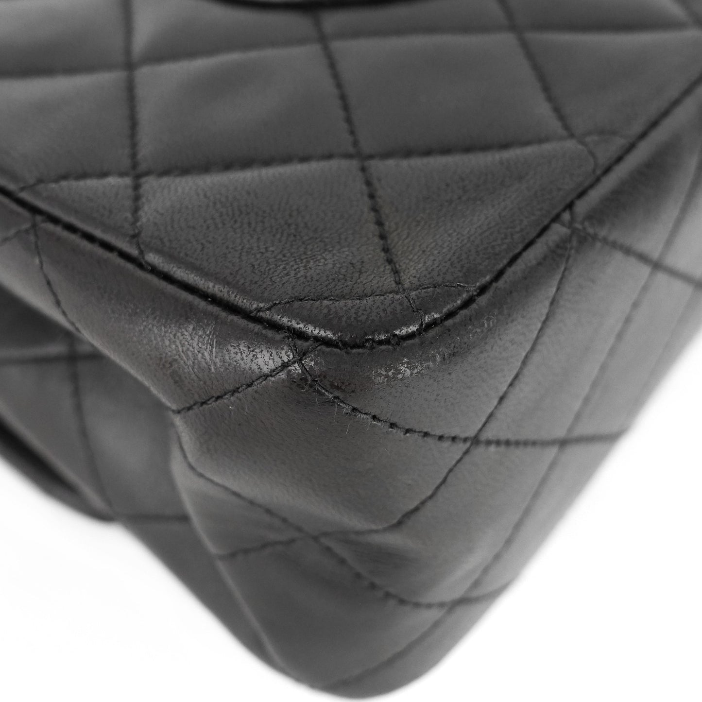 Chanel Double Flap Quilted Lambskin Leather Bag