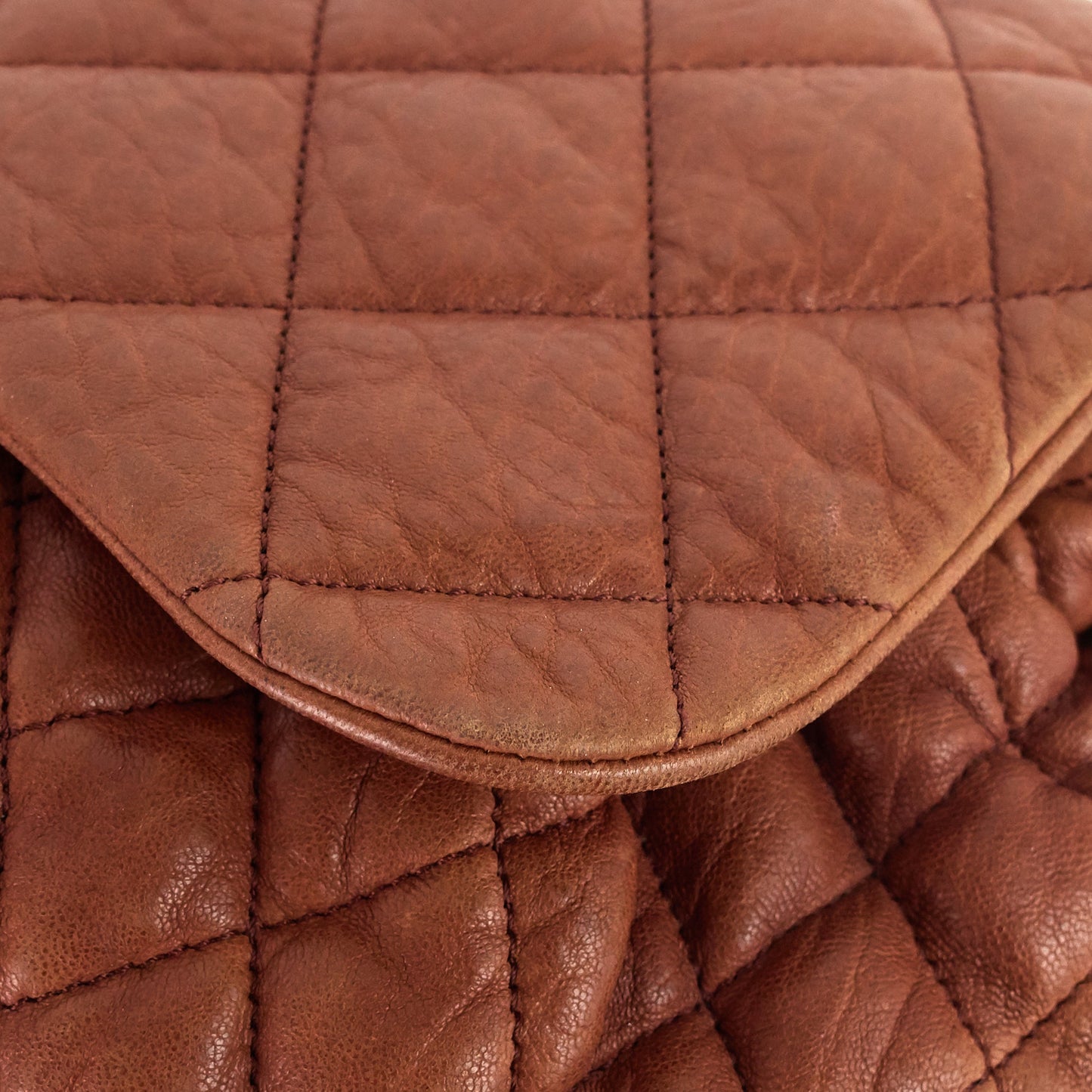 Chanel Chain Around Large Calfskin Leather Flap Bag