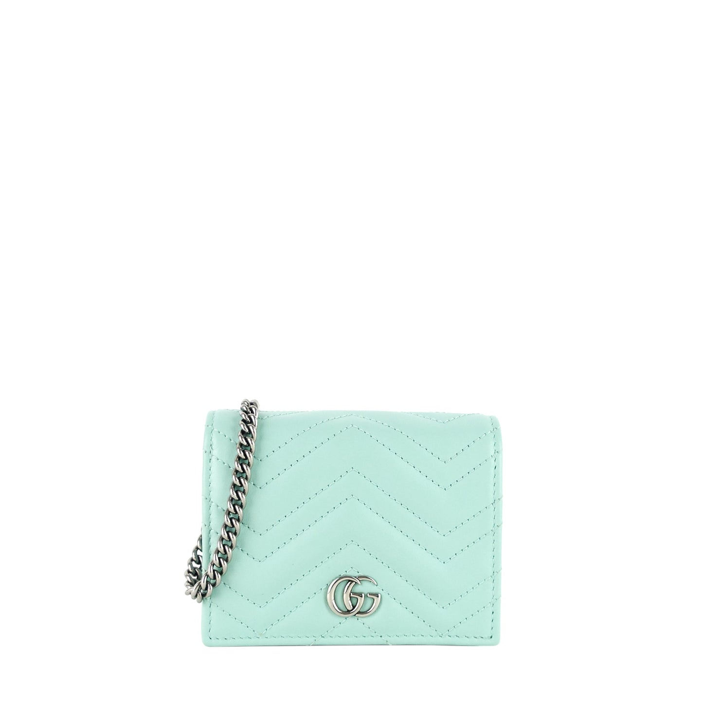 Gucci GG Marmont Mini Card Case on Chain Leather Bag