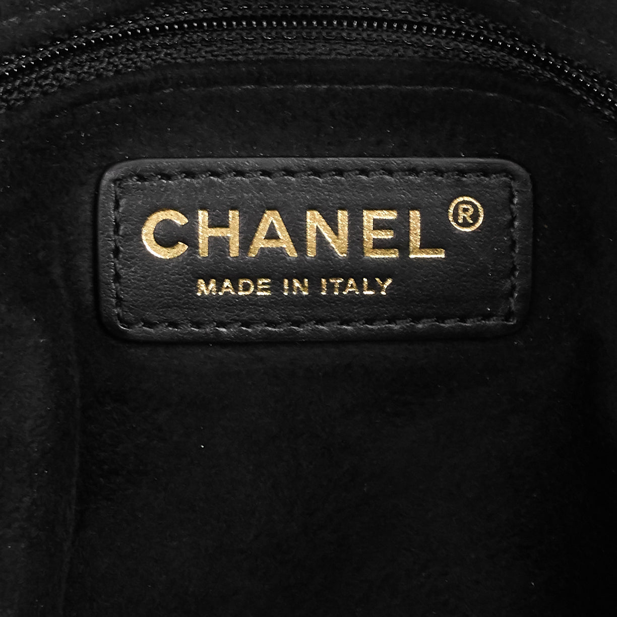 Chanel Deauville Drawstring Studded Caviar Bucket Bag