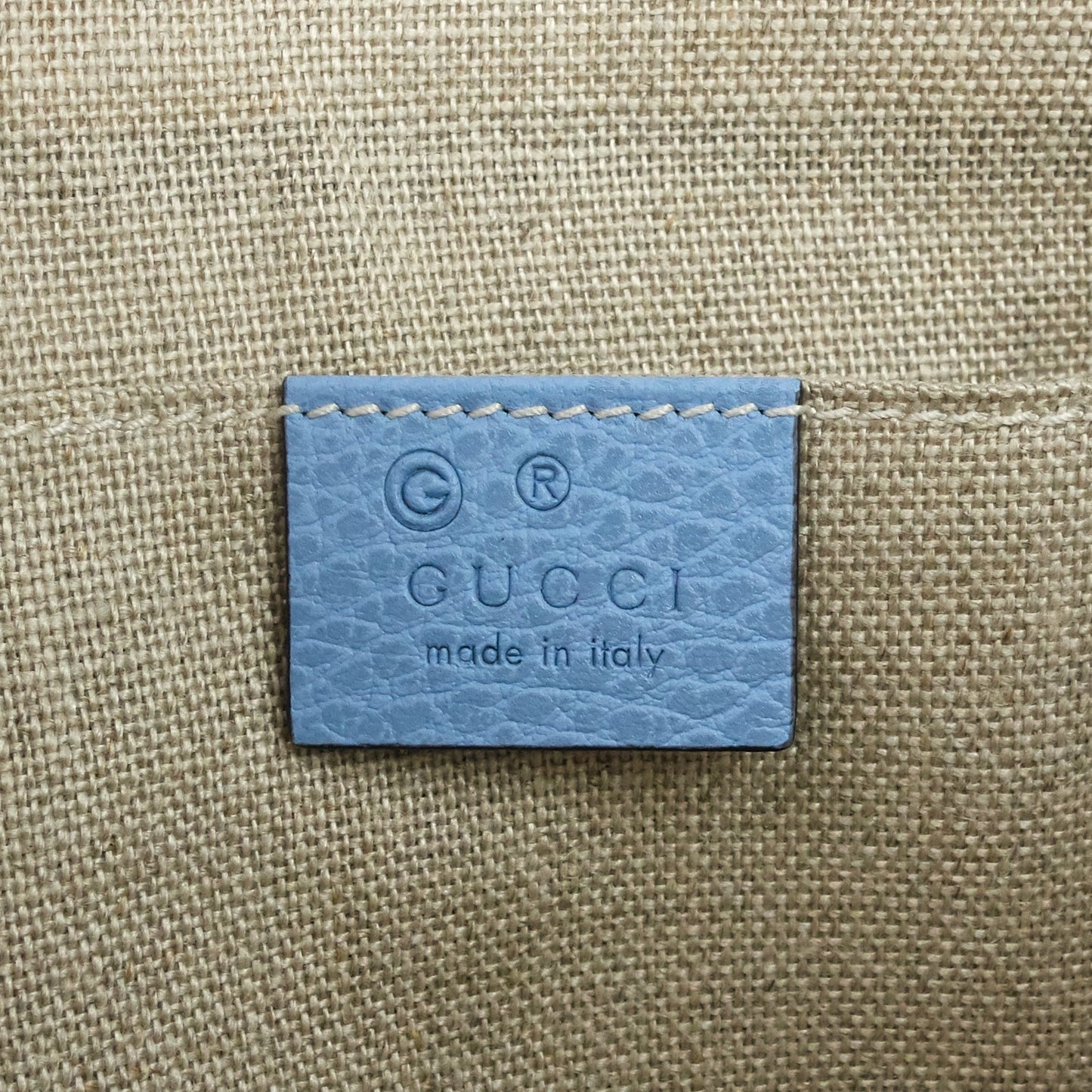 Gucci Calf Leather Bamboo Tassel Zip Clutch Bag