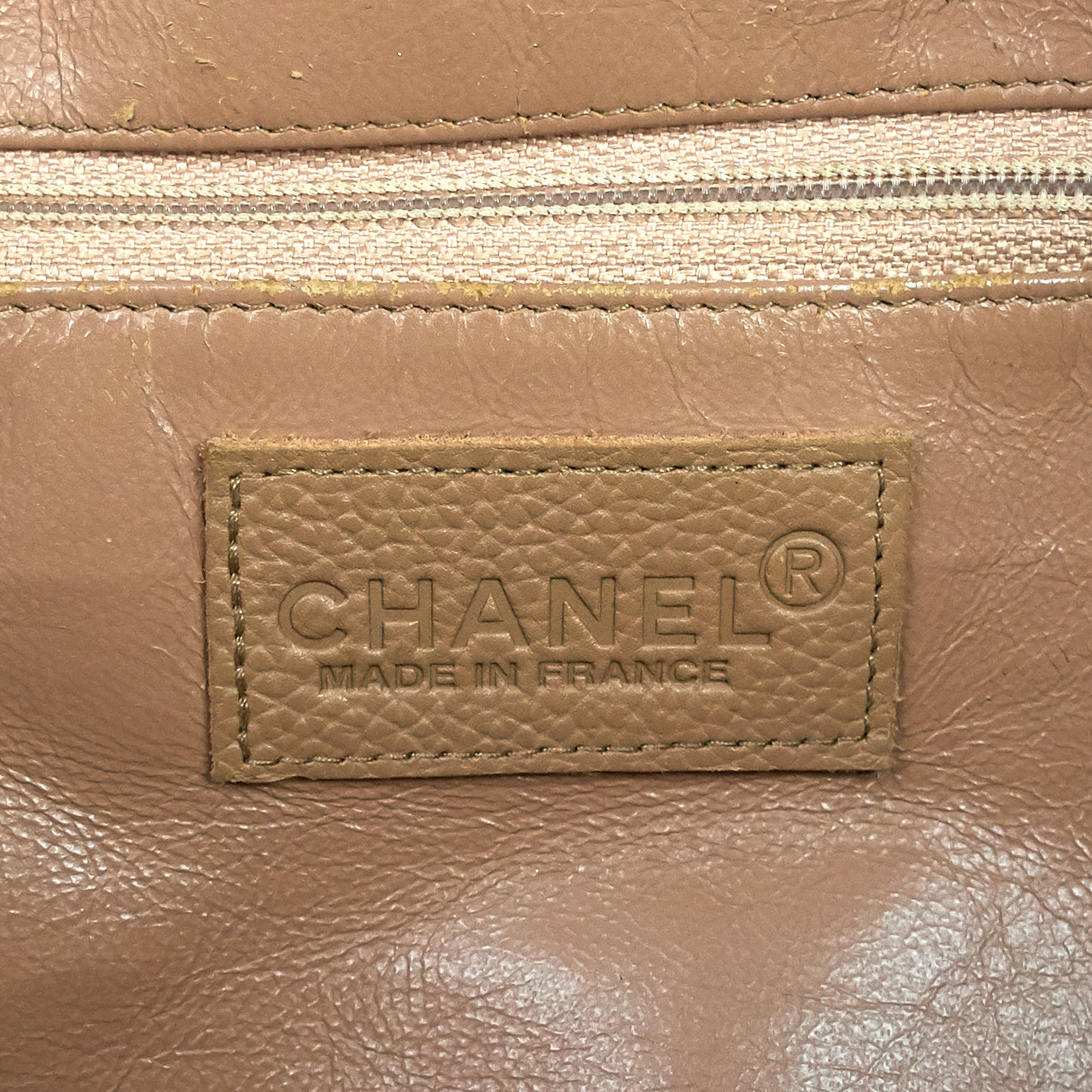 Chanel Boston Caviar Leather Travel Bag