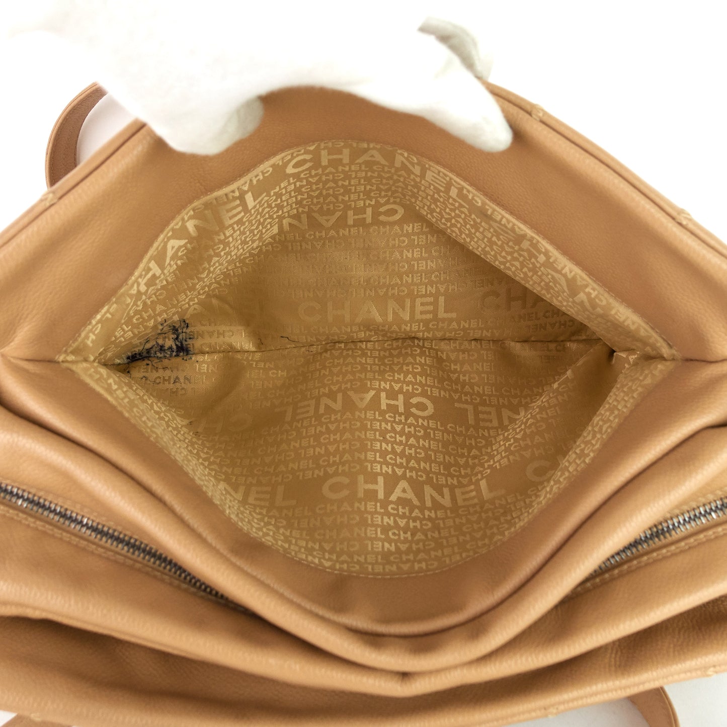 Chanel Choco Bar Caviar Shoulder Bag