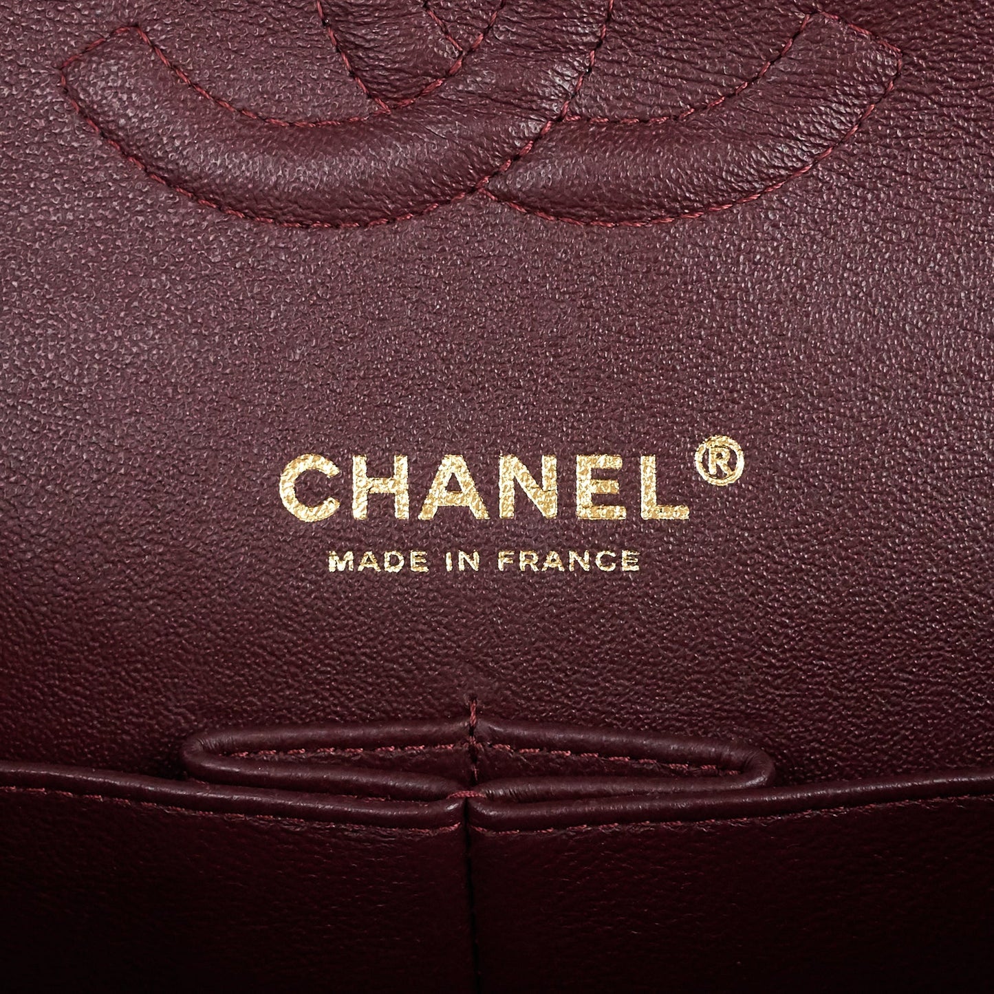 Chanel Double Flap Quilted Caviar Leather Bag