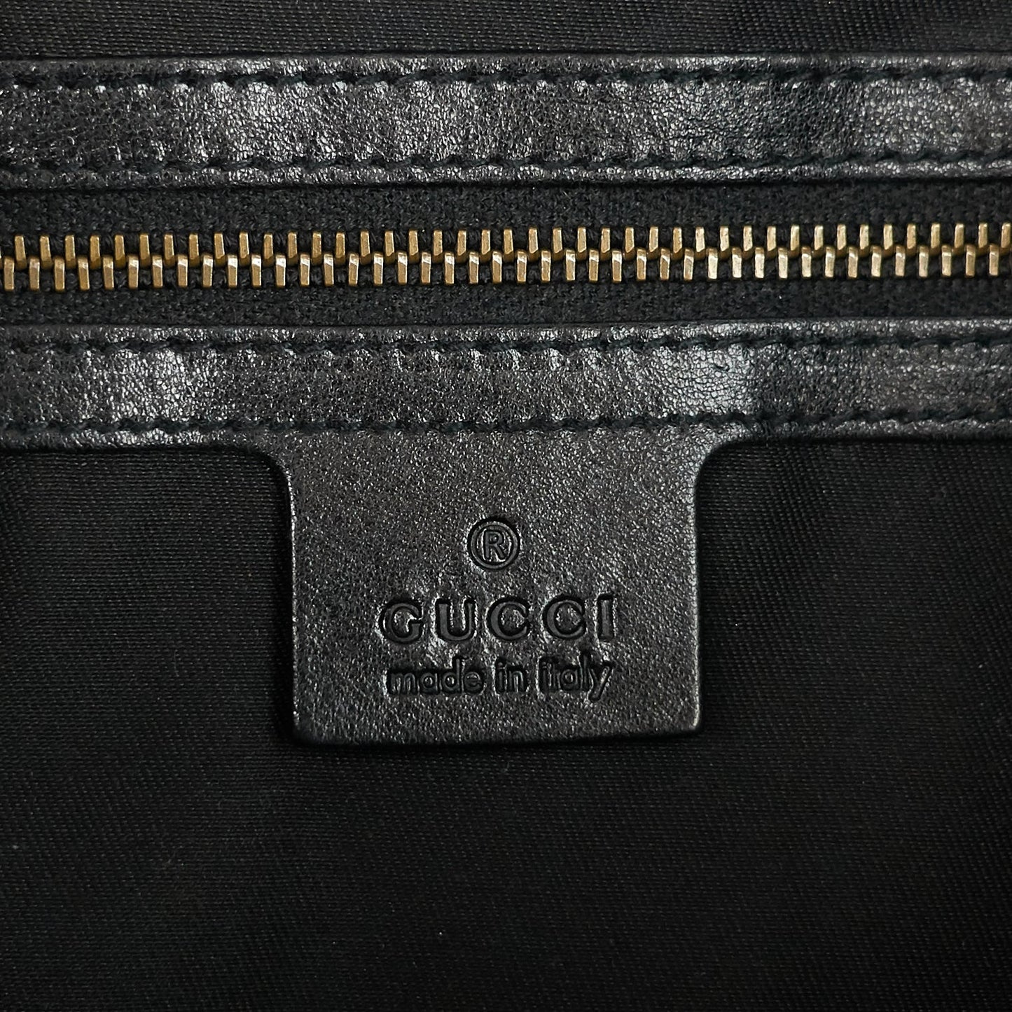 Gucci Drawstring Soft Leather Tote Bag