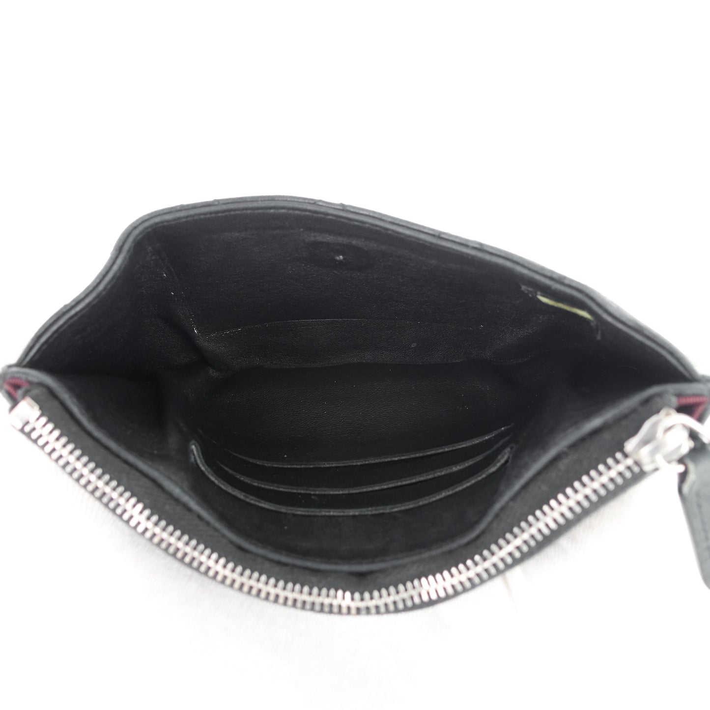 Chanel Classic Zip Lambskin Leather Pouch