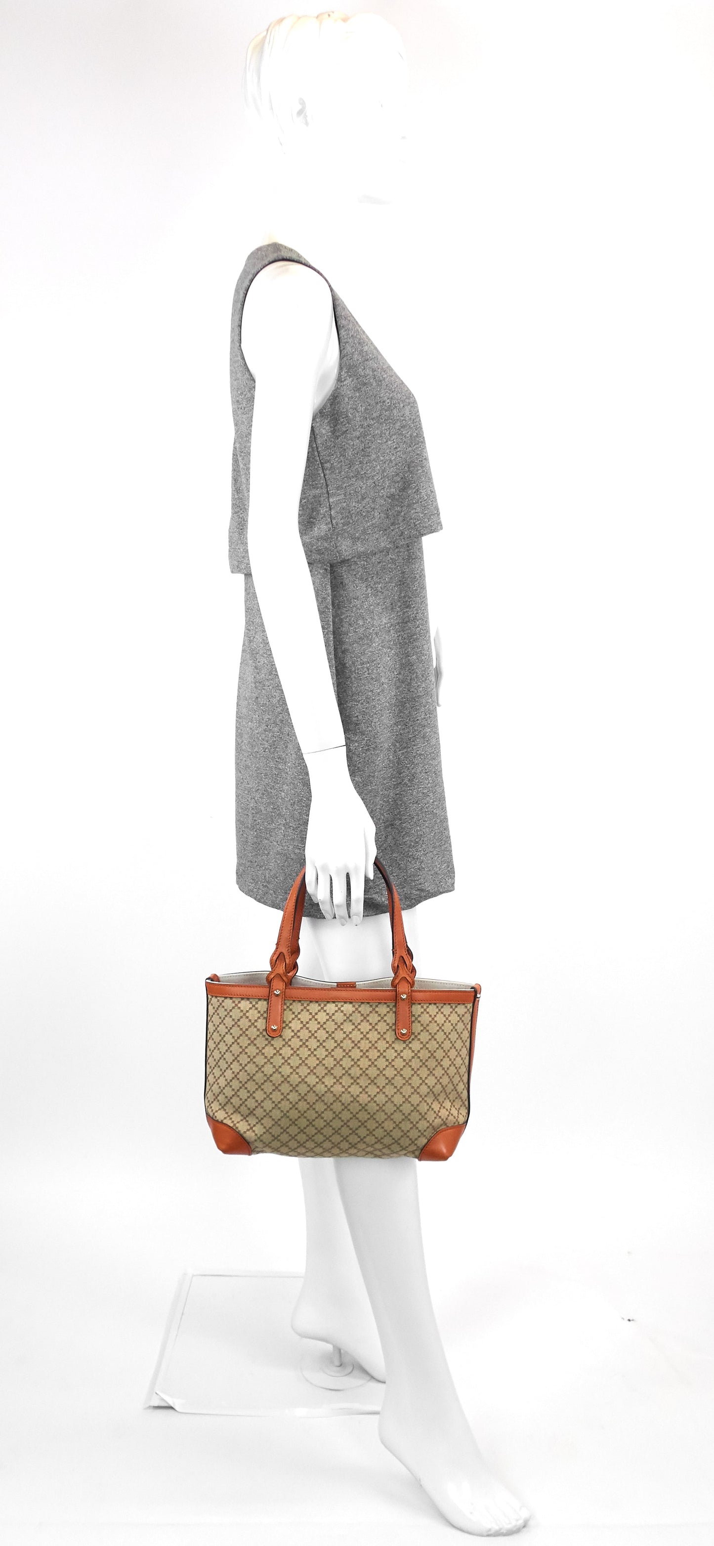 Gucci Diamante Craft Quilted Canvas Tote Bag