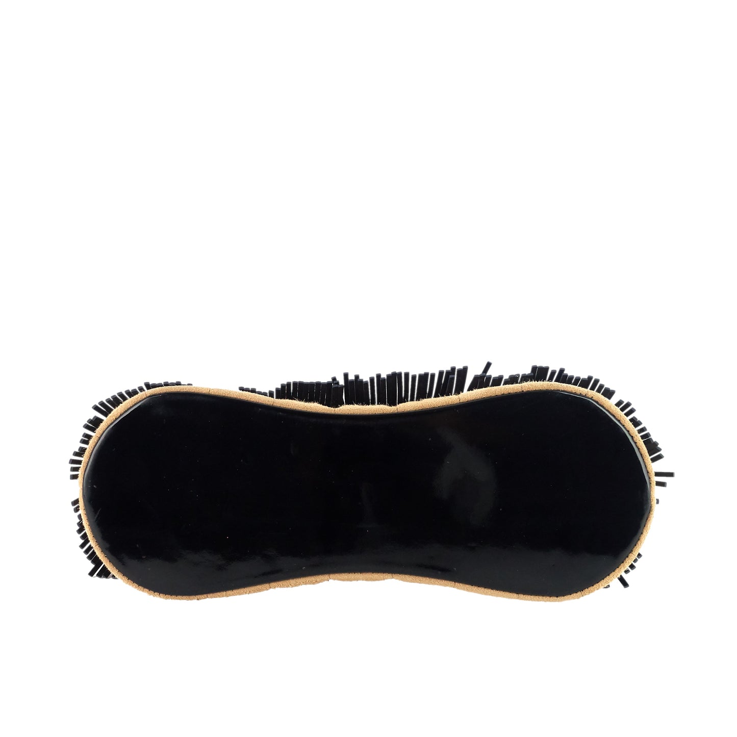 Chanel Suede and Patent Leather Mini Fringe Handbag