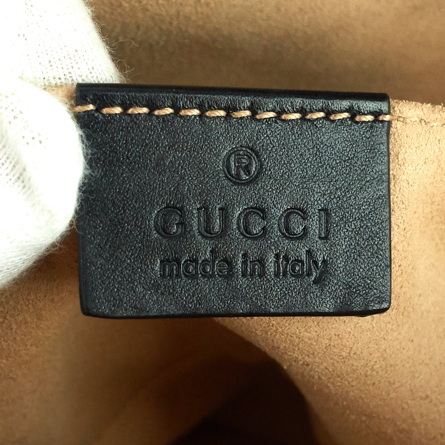 Gucci GG Marmont Calfskin Leather Belt Bag