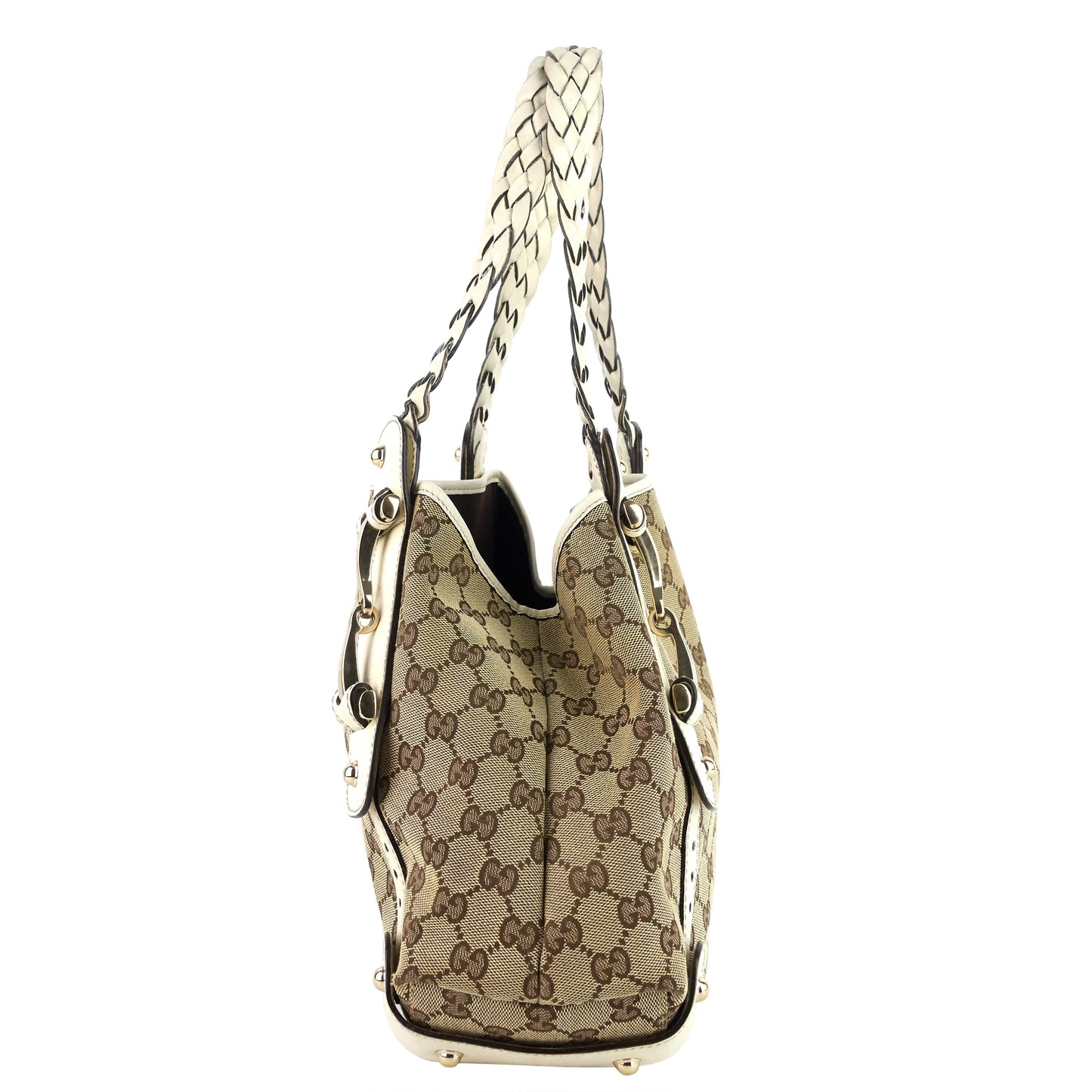 Gucci Pelham Monogram Canvas Hobo Bag