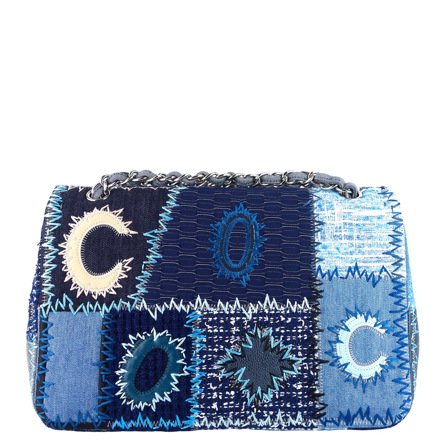 Chanel Denim Patchwork Limited Edition Jumbo Flap Bag