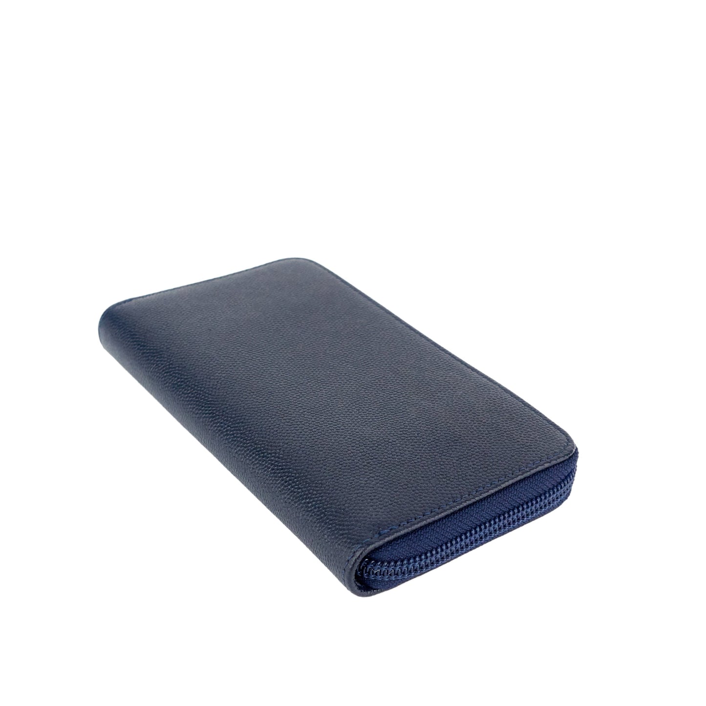 Chanel CC Timeless Zip Around Caviar Leather Wallet